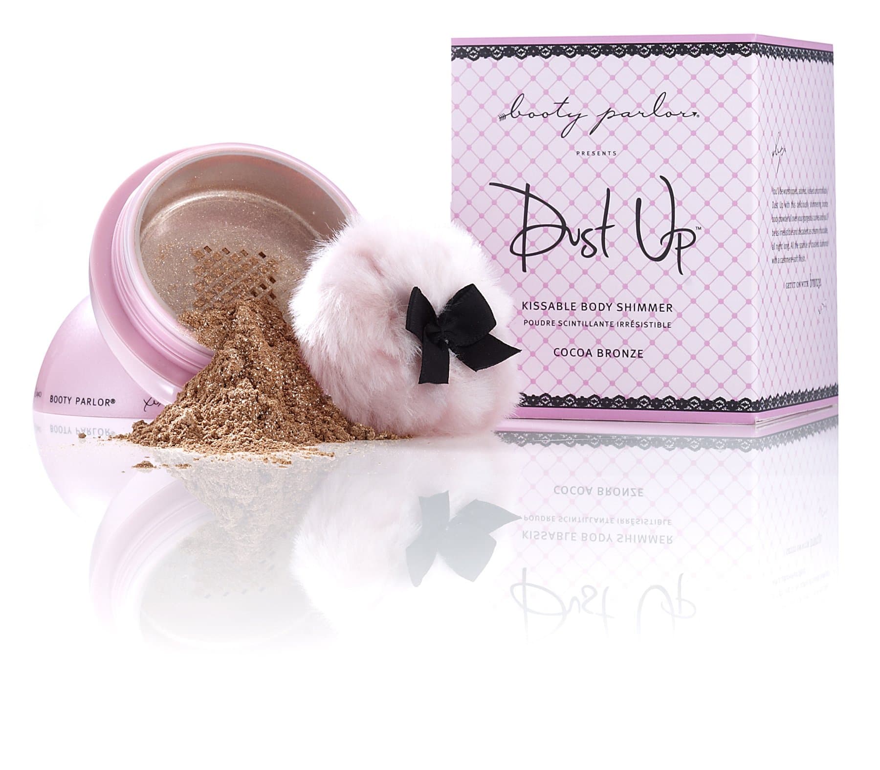 Booty Parlor Dust Up Kissable Body Shimmer Dusting Powder - Cocoa Bronze