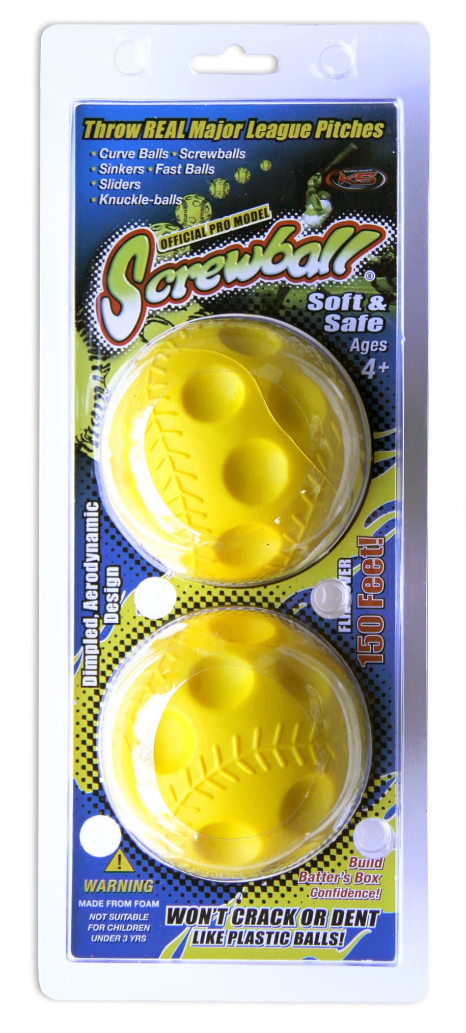 Screwball The Original Screwball Balls, Yellow