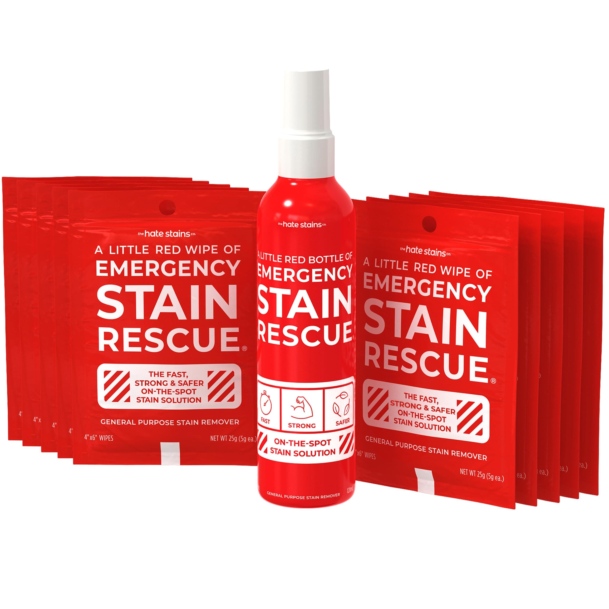 Emergency Stain Rescue Stain Remover Spray - Carpet Cleaner Spray - Wine & Coffee Stain Removal - 0.36 Fl Oz (Pack of 11)