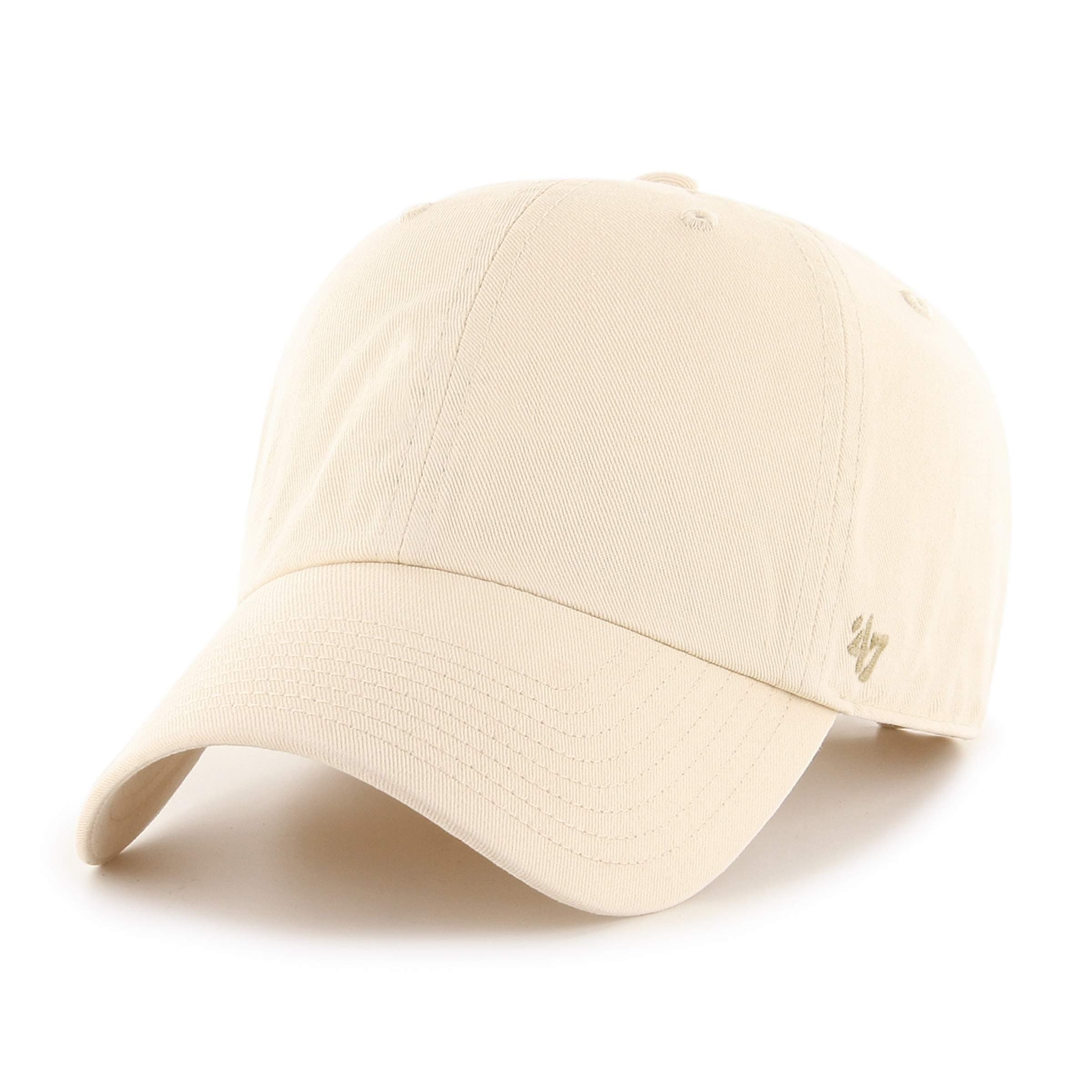 47 Blank Classic Clean Up Cap, Adjustable Plain Baseball Hat for Men and Women