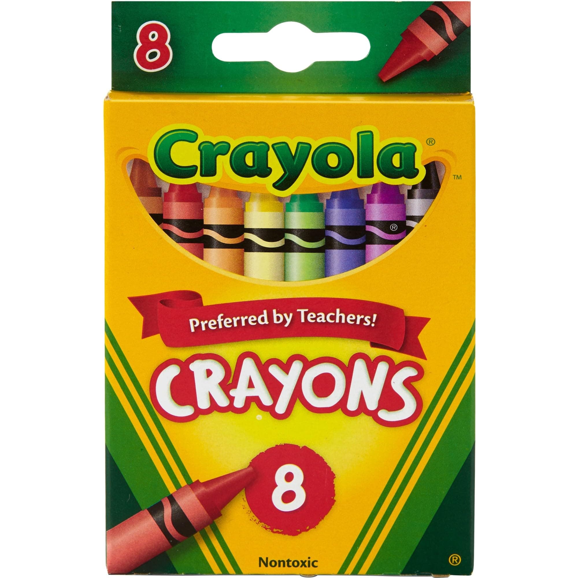 Crayola Classic Color Pack Crayons, 8 Colors/Box (52-3008)