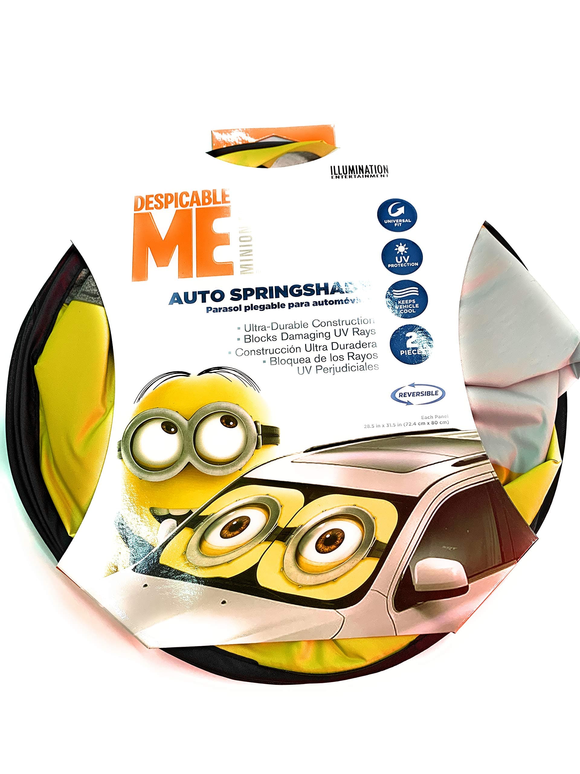 Minion Despicable Me Auto Springshade Sun Shade Car Truck SUV