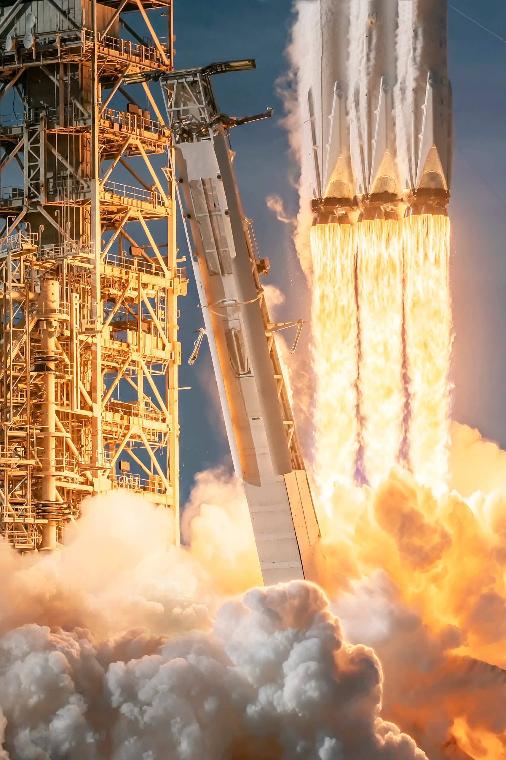 Falcon Heavy Rocket Launch Poster, 18x24 - Original SpaceX Launch Photography by Ryan Chylinski (Cosmic Perspective)