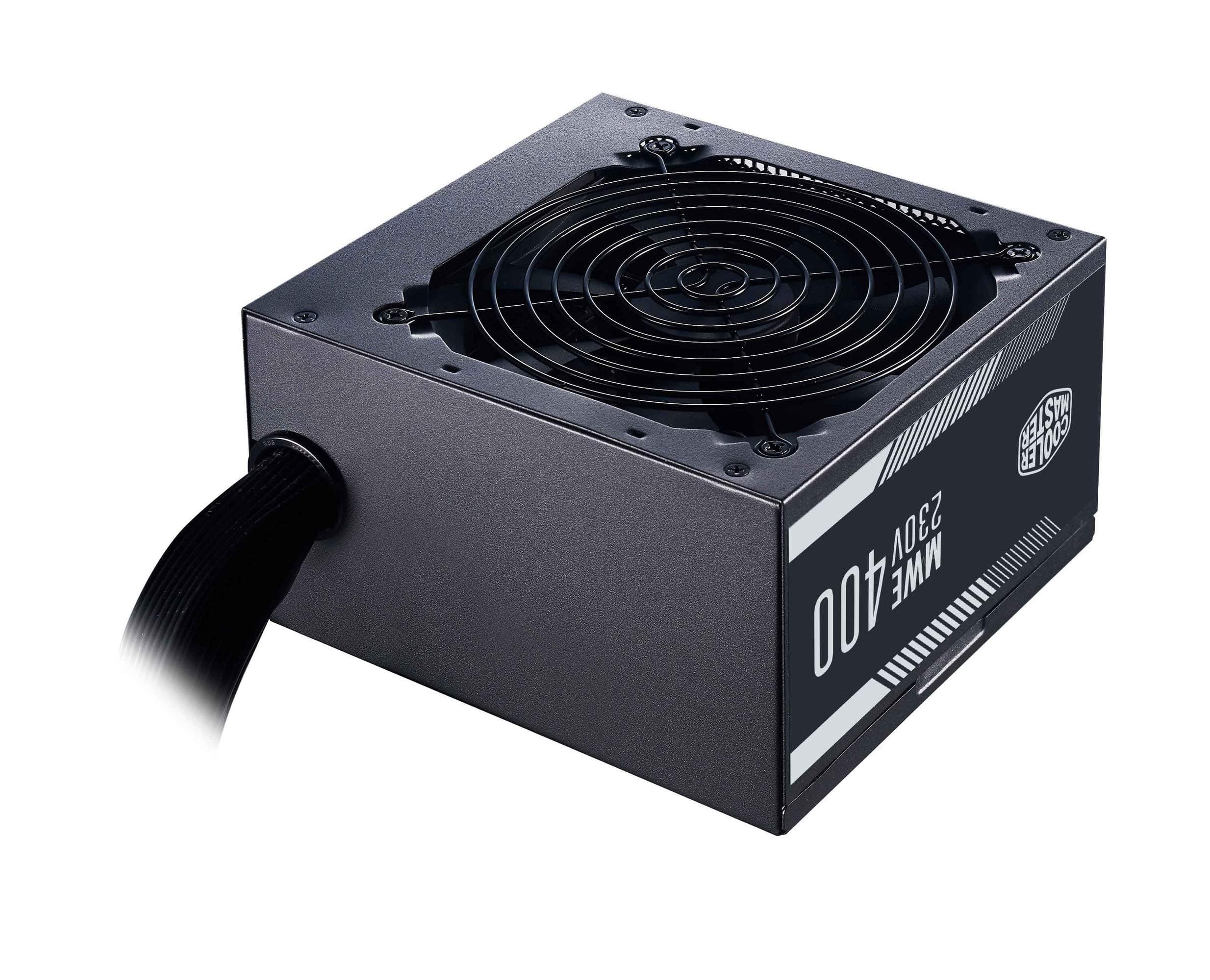 Cooler Master MWE 400 White 230V - V2 Power Supply Unit, UK Plug - 80 PLUS 230V EU Certified, Quiet 120 HDB Fan, DC-to-DC + LLC Circuit with Single +12V Rail - 3 Year Warranty