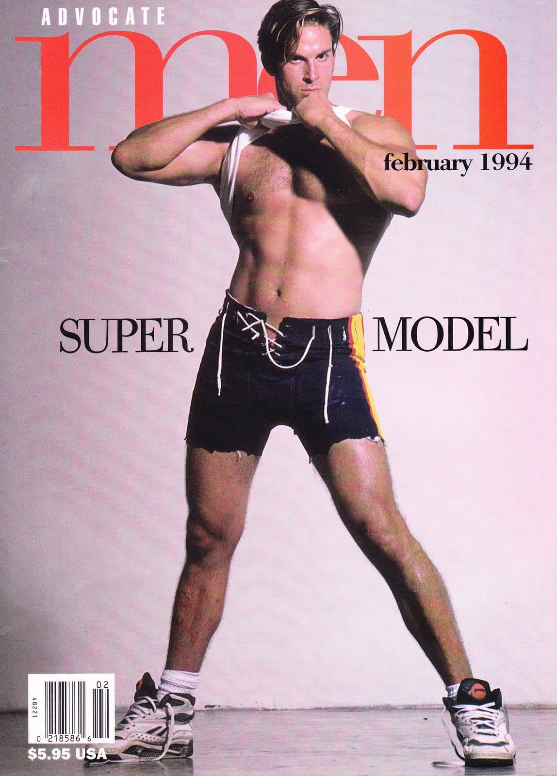 Jim Kennedy l Chris Crawford l Ace Harden l Vintage Gay Porn Stars, Muscles & Beefcake - February, 1994 Advocate Men Magazine Staple Bound