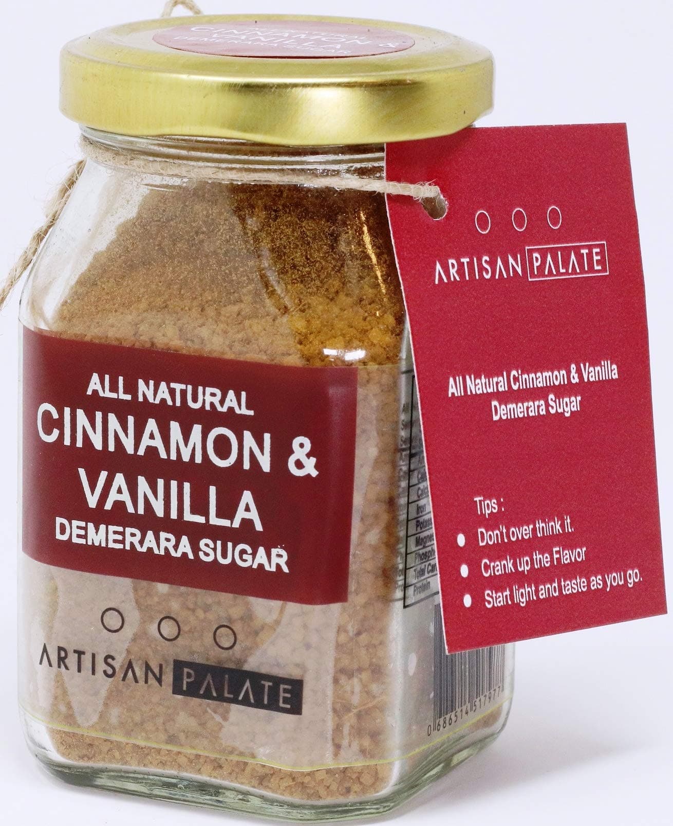 Artisan Palate All Natural Cinnamon and Vanilla Demerara Sugar (Pack of 150 g)