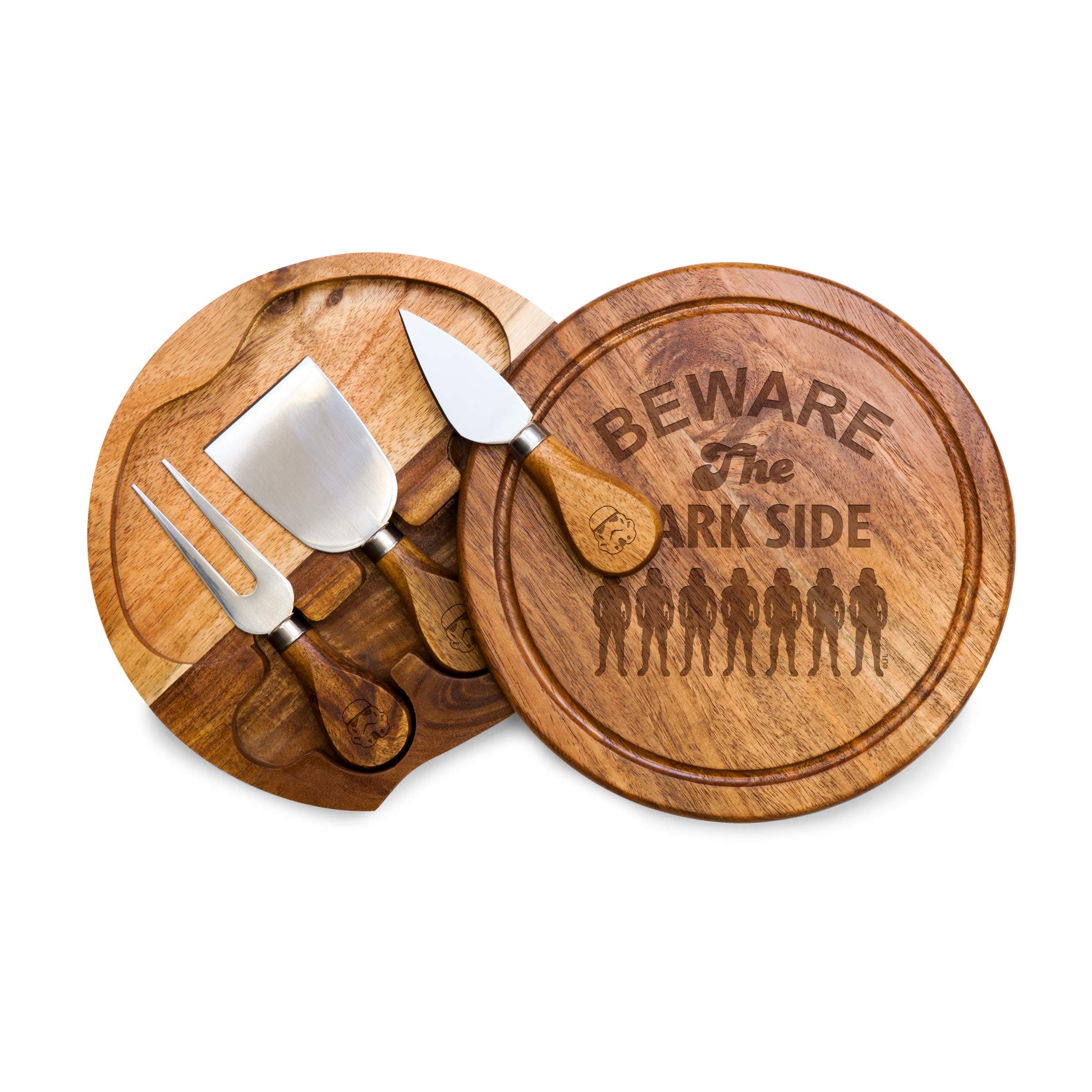 Star Wars - Storm Trooper - Acacia Brie Cheese Cutting Board & Tools Set