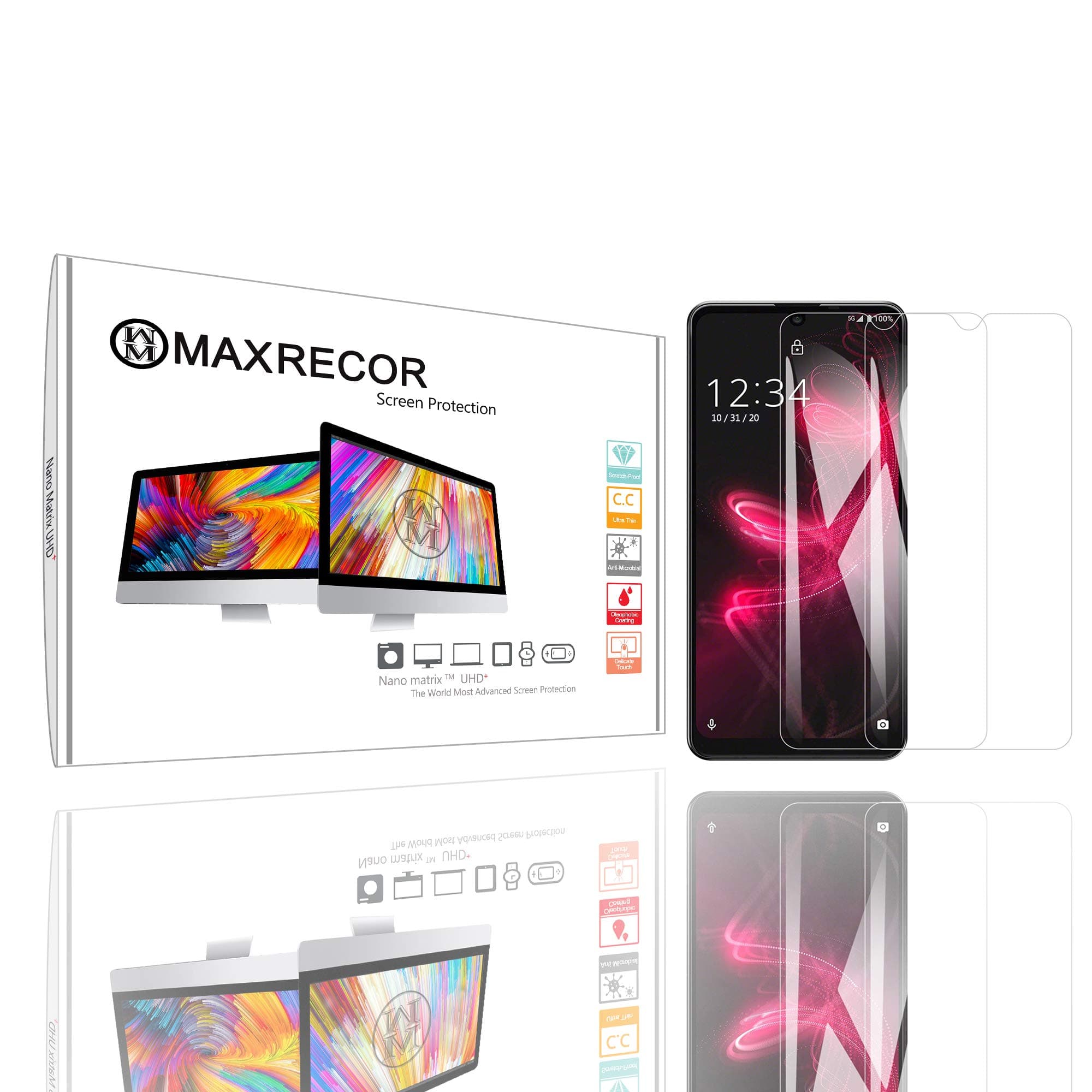 MaxrecorScreen Protector Designed for Minolta Dimage X1 Digital Camera - Nano Matrix Crystal Clear (Dual Pack Bundle)