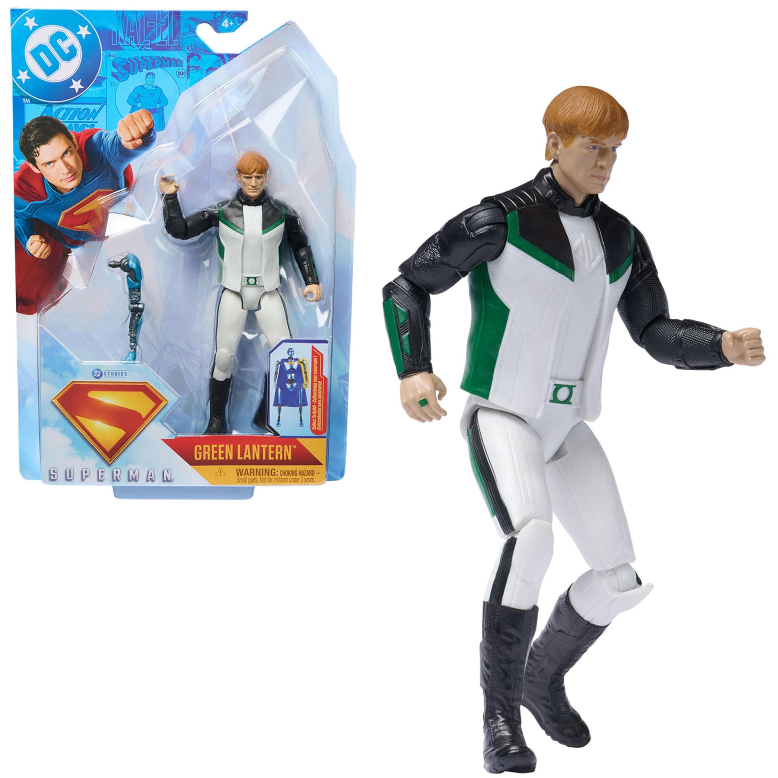 Superman, Green Lantern, 6-Inch Action Figure, Authentic Superman Movie Styling, Super Heroes Kids Toys for Boys and Girls Ages 4 and Up