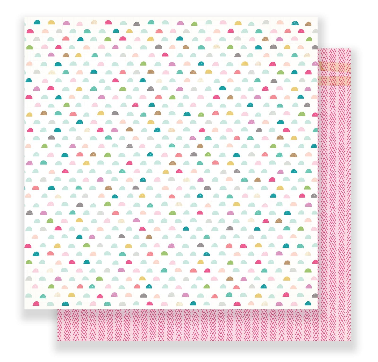 American Crafts Crate Snow & Cocoa 25 Pack of 12 x 12 Inch Patterned Paper Rosy Cheeks, 12-x-12-Inch