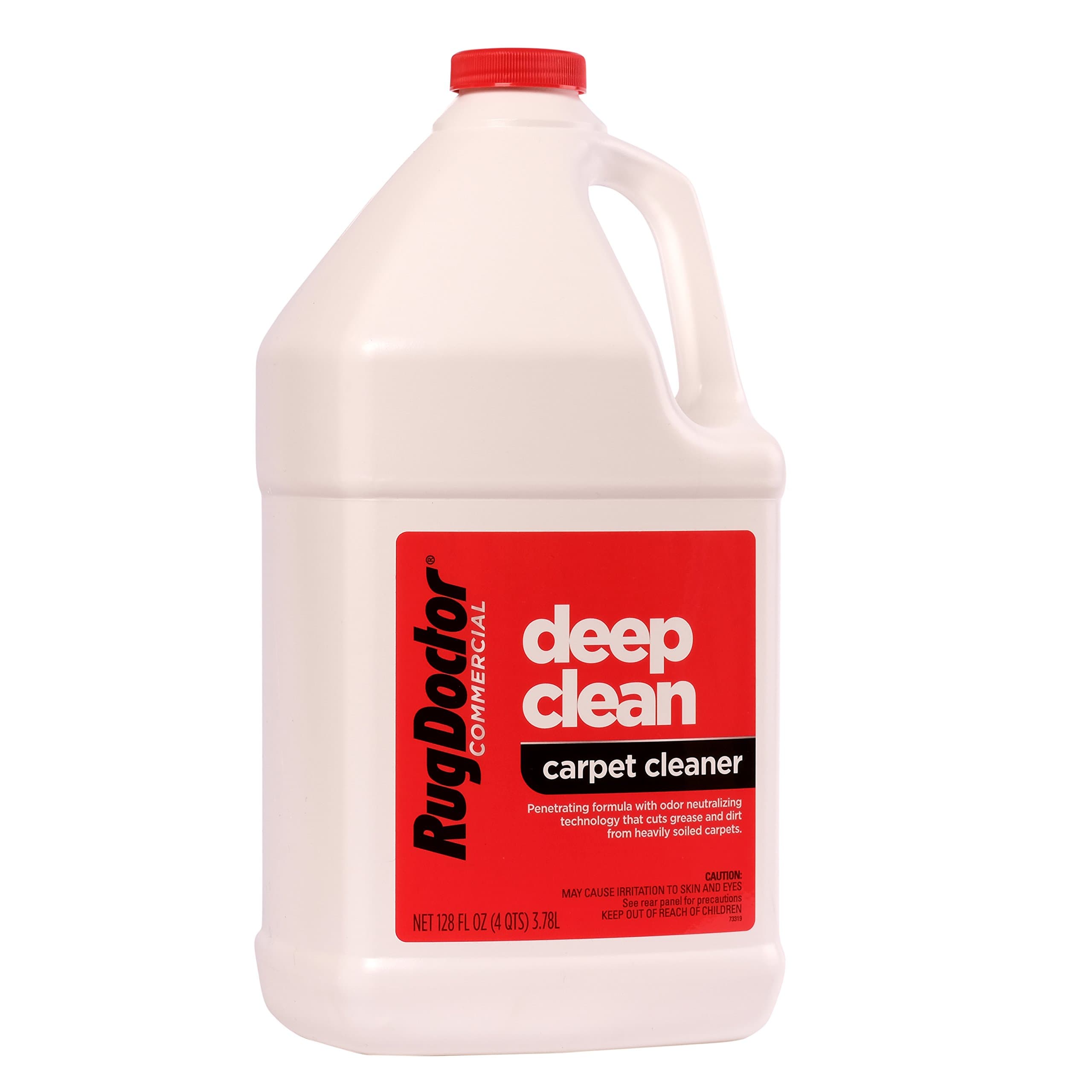 Rug Doctor (Menards) Industrial Solution, Highly Concentrated Deep Clean Carpet Detergent, Remove Embedded Dirt, Grease, Grime, and Stains, Neutralizes Strong Odors, 128 oz, White