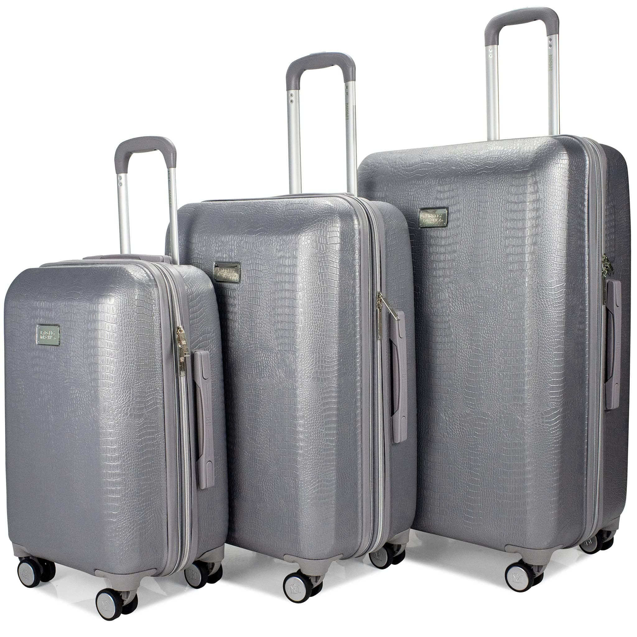 Snakeskin 3 Piece Expandable Luggage Set