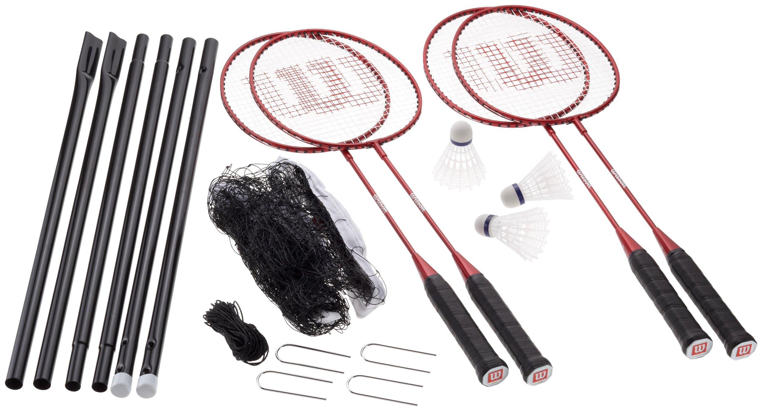 Wilson Tour Pro Badminton Kit Badminton - 27-Inch, Red
