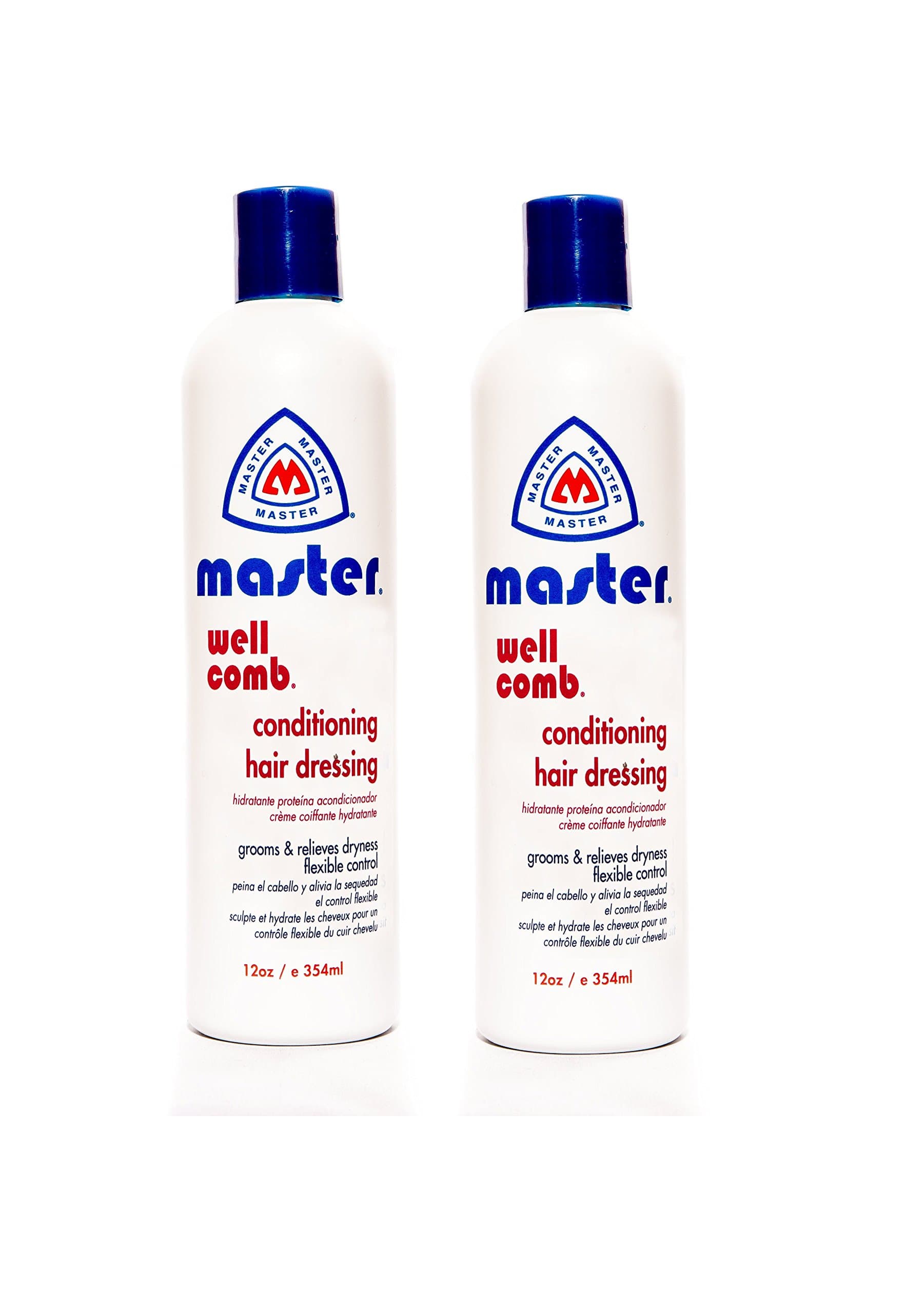 Master Well Comb Hair Dressing Lotion 12 oz. (Pack of 2)