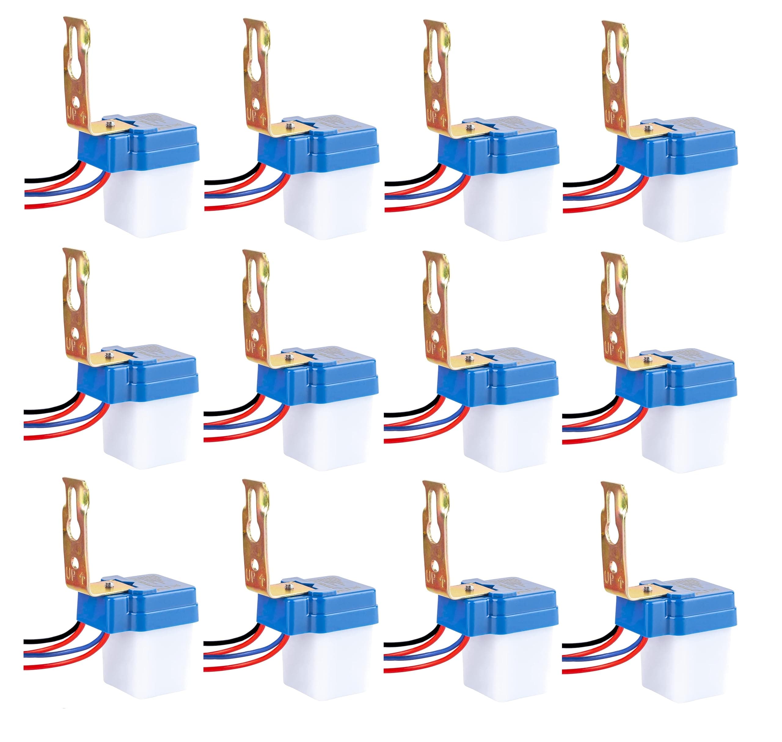 Quick Sense Light Sensor Switch : 220 V Auto Day-Night On-Off Photocell Light Switch Sensor, Pack of 12