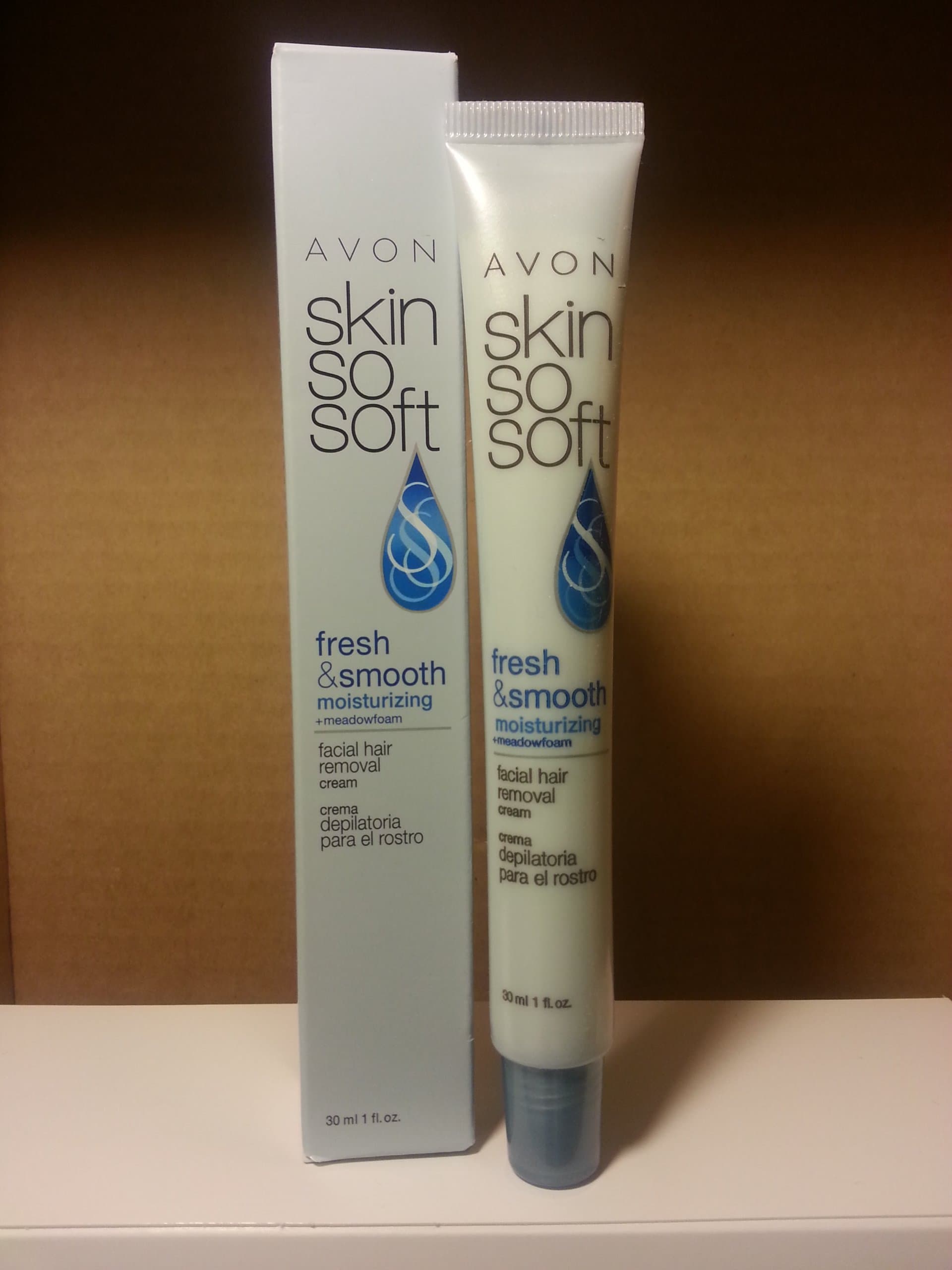 Avon SKin So Soft Fresh & Smooth Moisturizing Facial Hair Removal Cream - 1 oz.