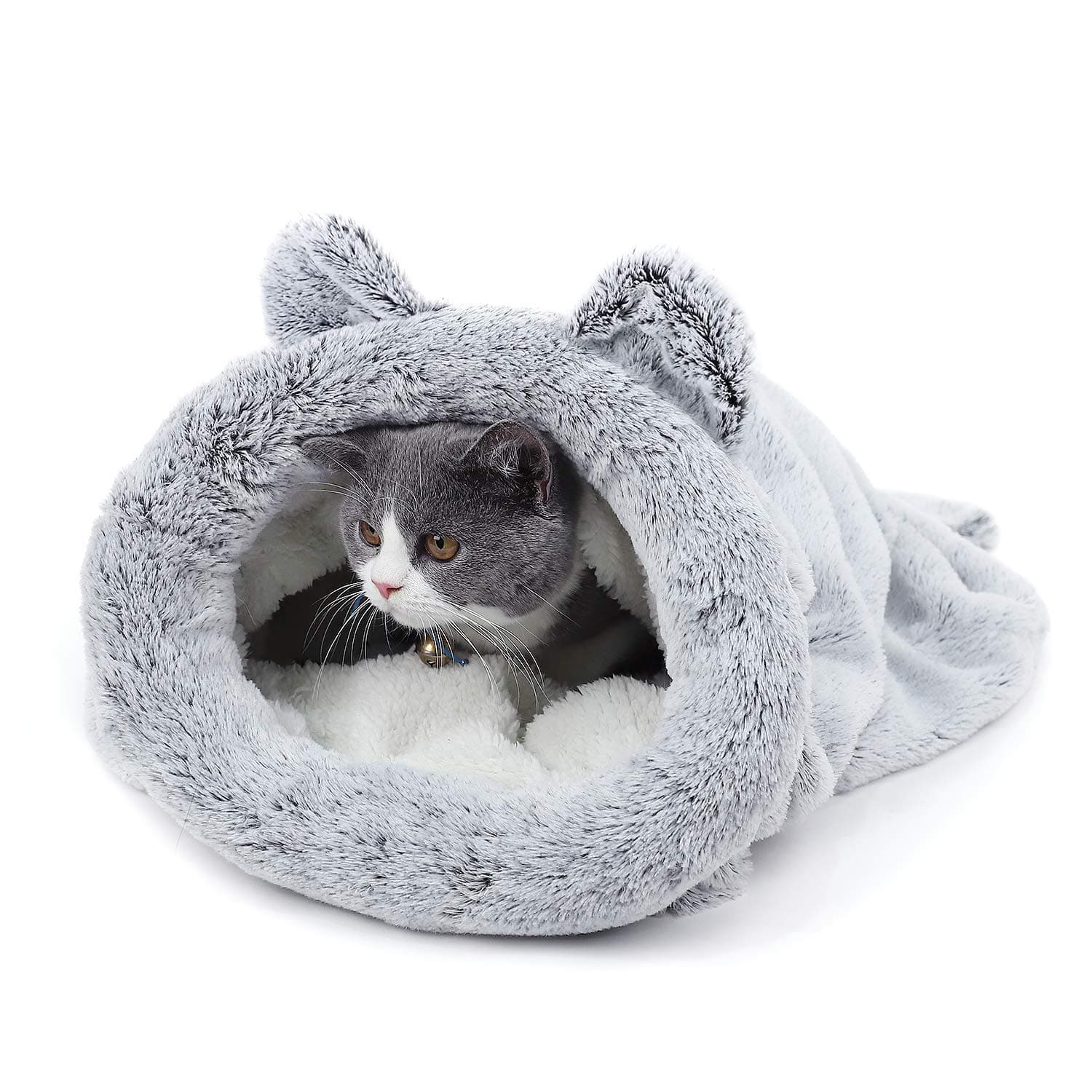 PAWZ RoadCat Sleeping Bag Self-Warming Kitty Sack Silver Grey