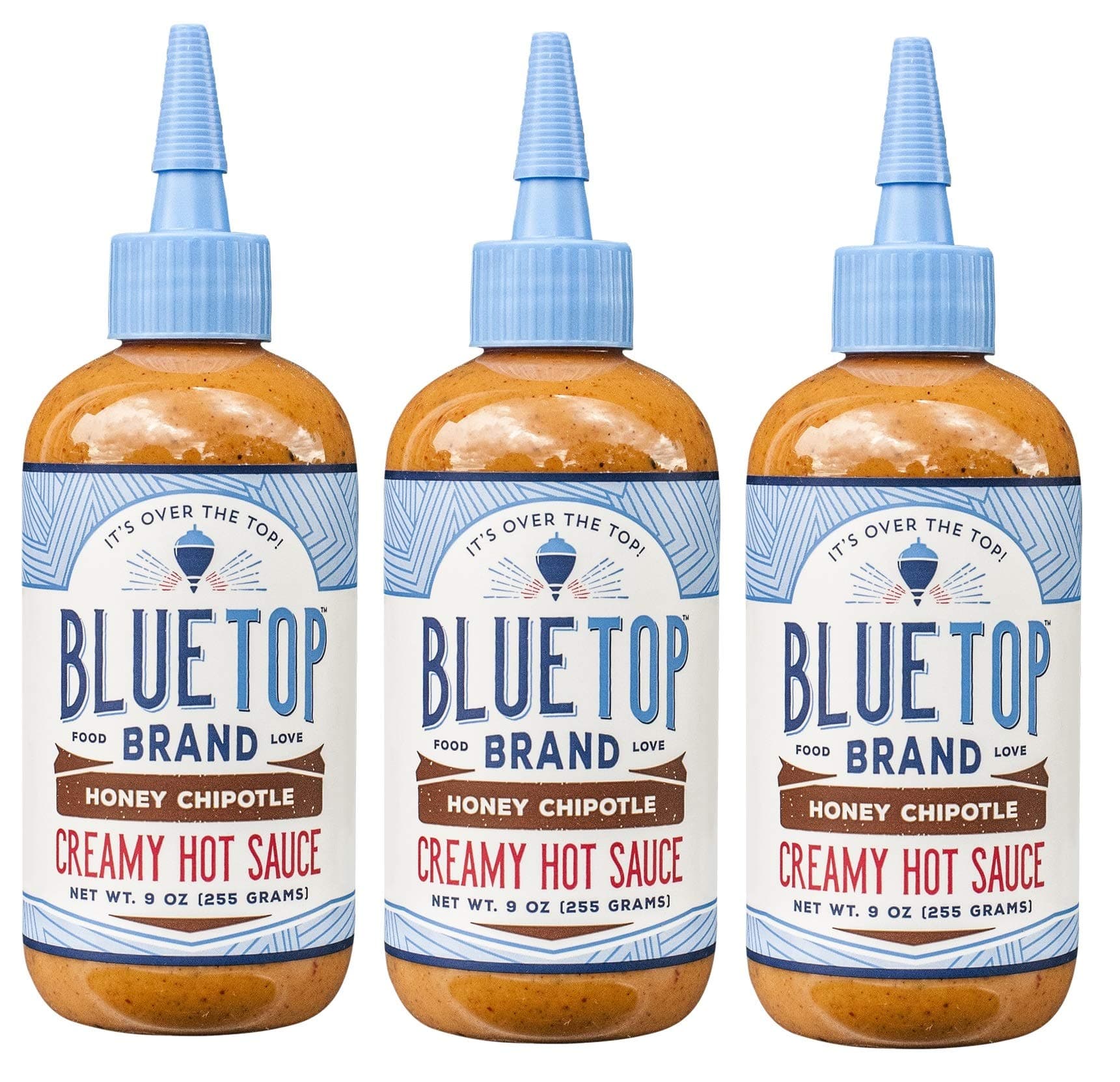 Blue Top Brand Creamy Hot Sauce, Honey Chipotle, 9 OZ (Pack - 3)