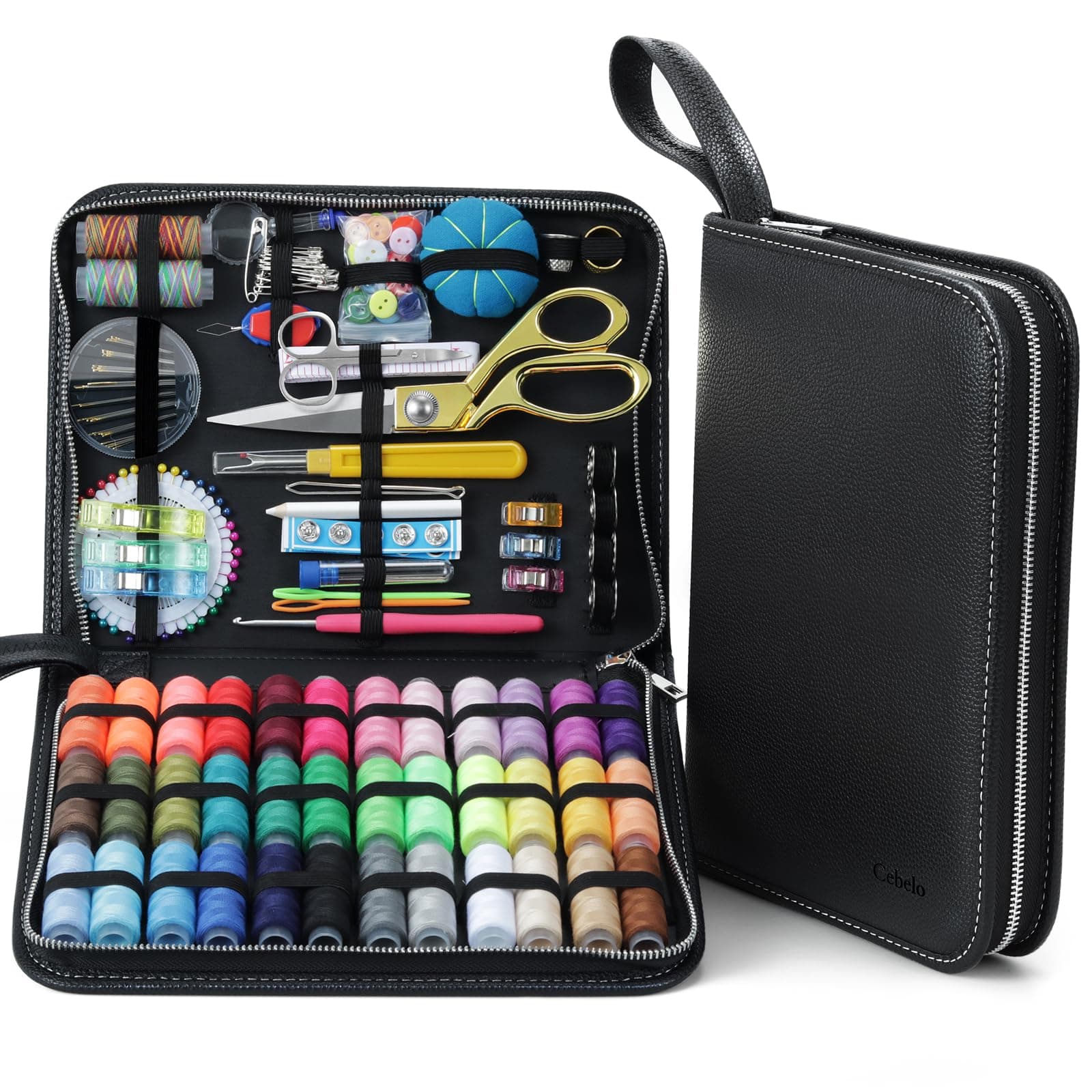 Sewing Needle Thread Kit Adults: Newly Upgraded 249 Pcs Professional Hand Sewing Supplies Kits - Large Sewing Kit for Adults Basic Starter Beginners Travel Emergency Sew Repair Set