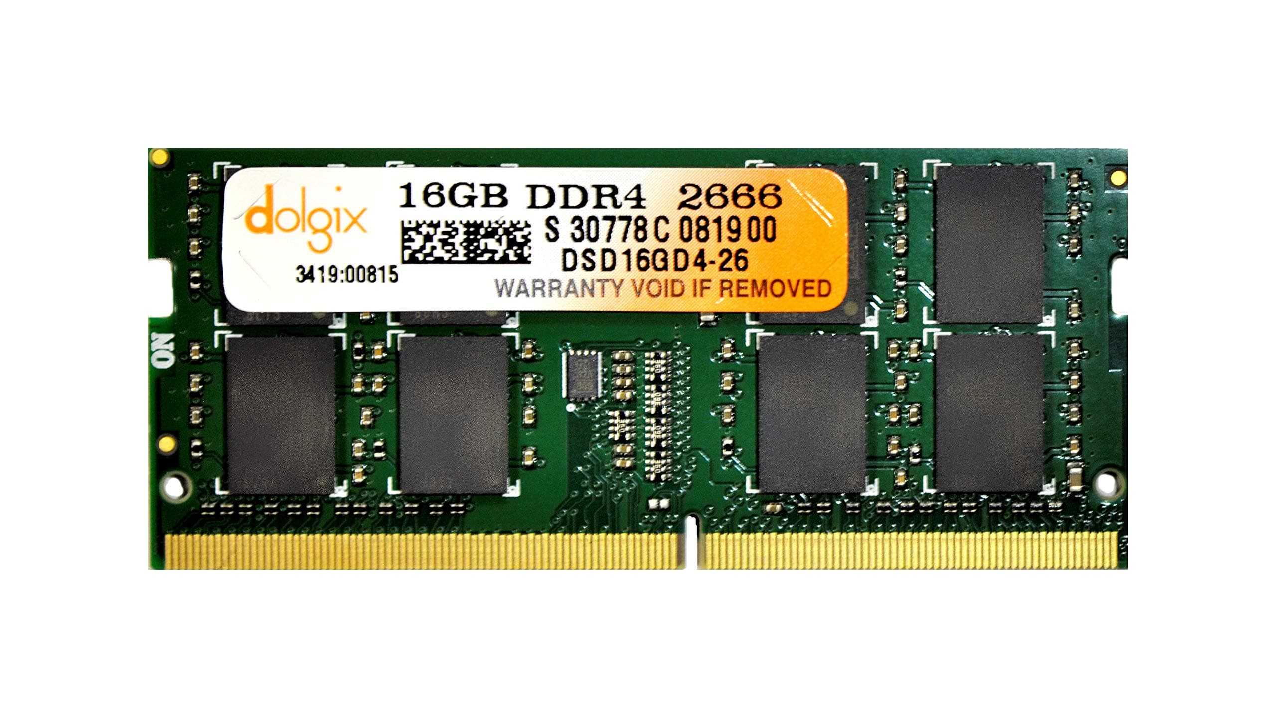 DOLGIX 16GB DDR4 PC4-21300 2666MHz SODIMM 260 Pin 1.2V Laptop Memory Module Ram Upgrade