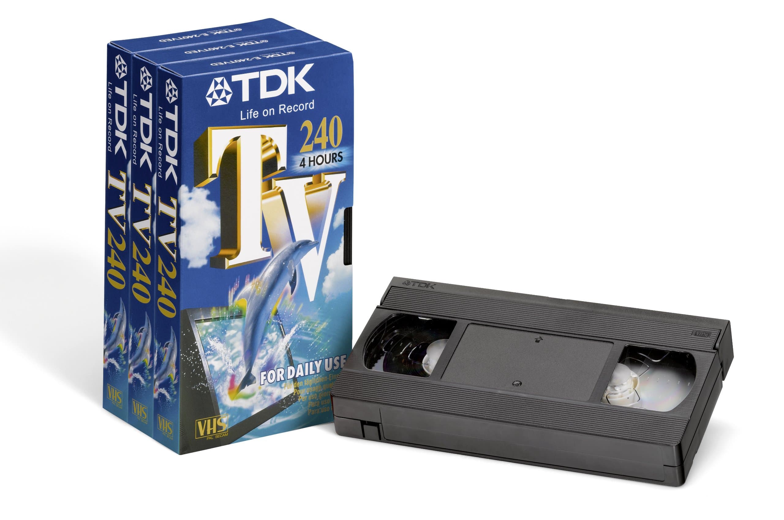 TDK E240 VHS Blank Tapes (3 Pack)