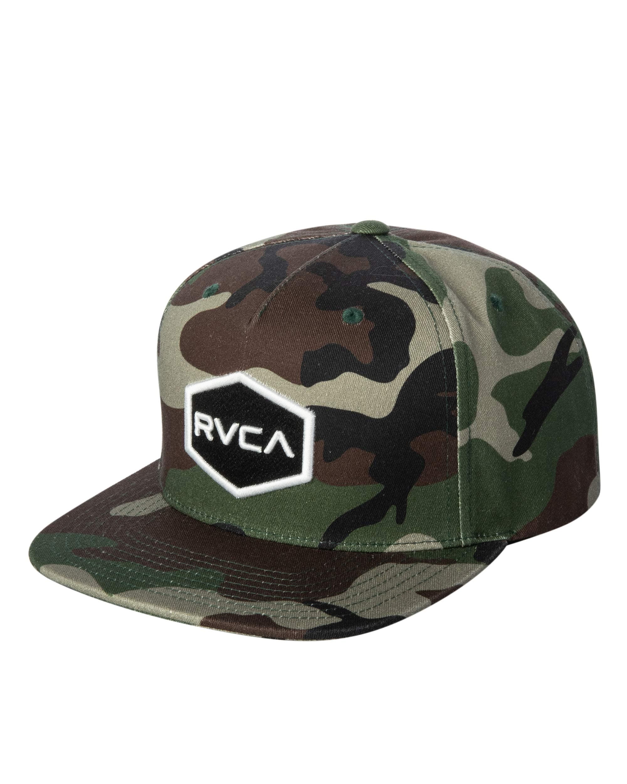 RVCA mens Adjustable Snapback Straight Brim Hat