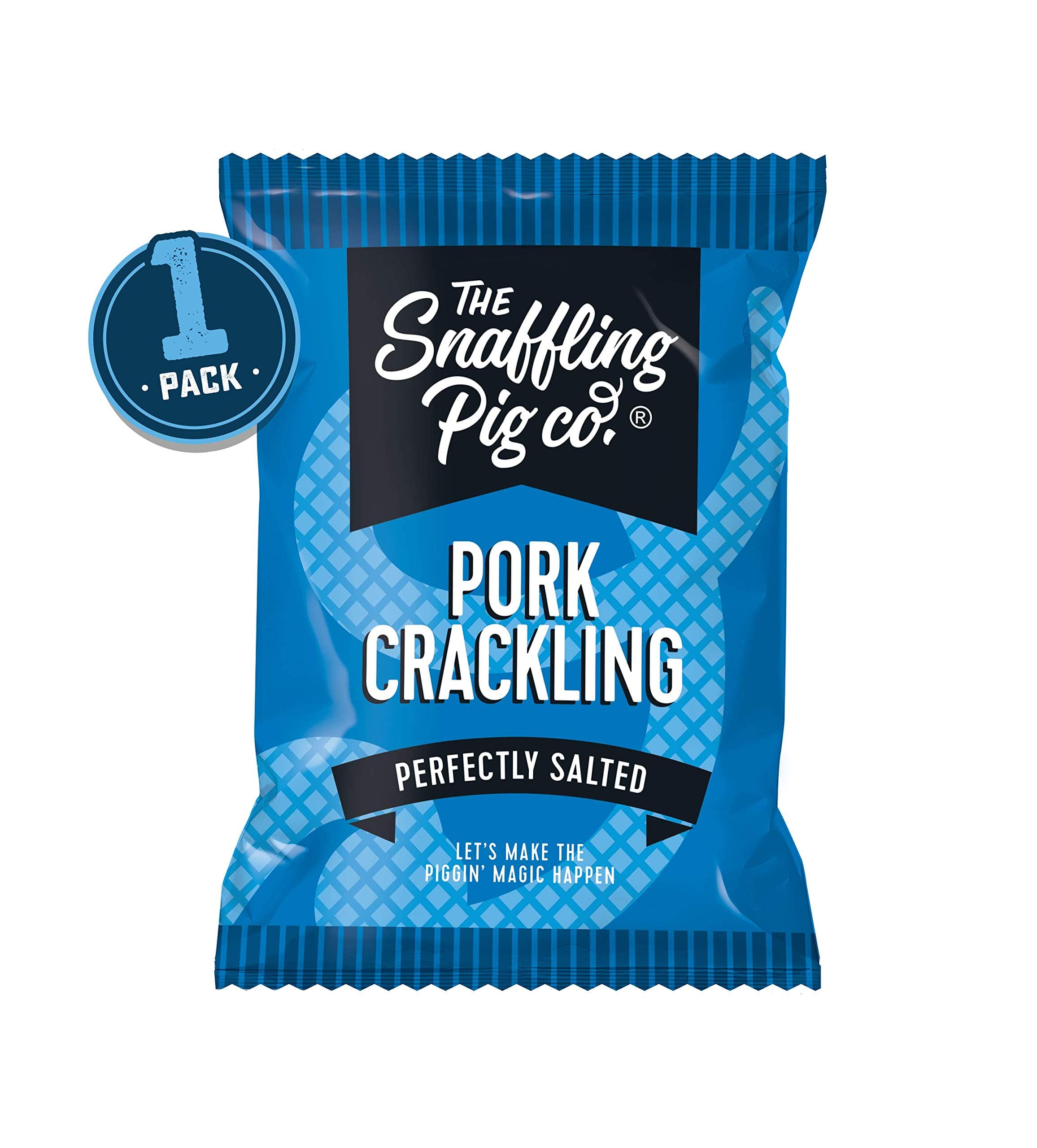 Snaffling Pig Perfectly Salted Pork Crackling Packets 50g