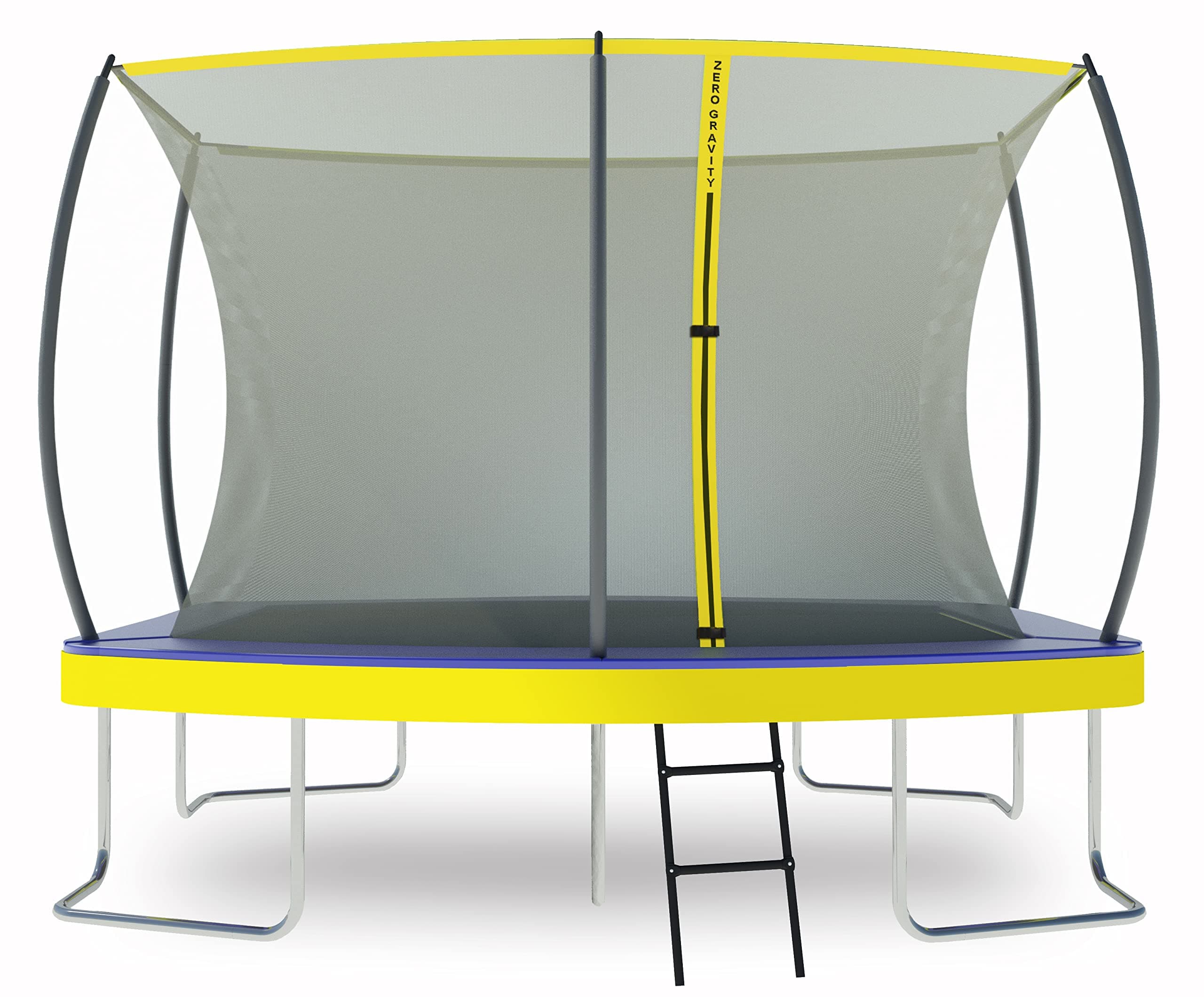 ZERO GRAVITY Ultima 5 Rectangular Barrel Trampoline in 3 Sizes. High Specification with Safety Enclosure Netting and Ladder (10ft x 7ft Barrel)