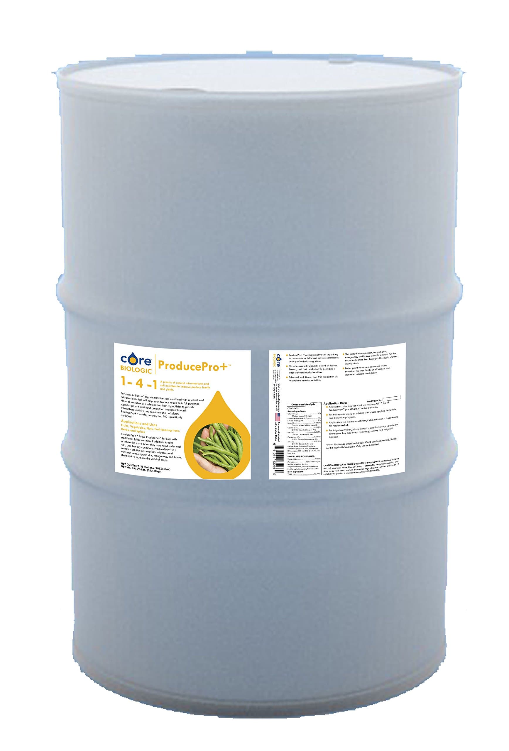 ProducePro+: Natural Micronutrients and Soil Microbes to Improve Produce Health and Yields, 55-Gallons