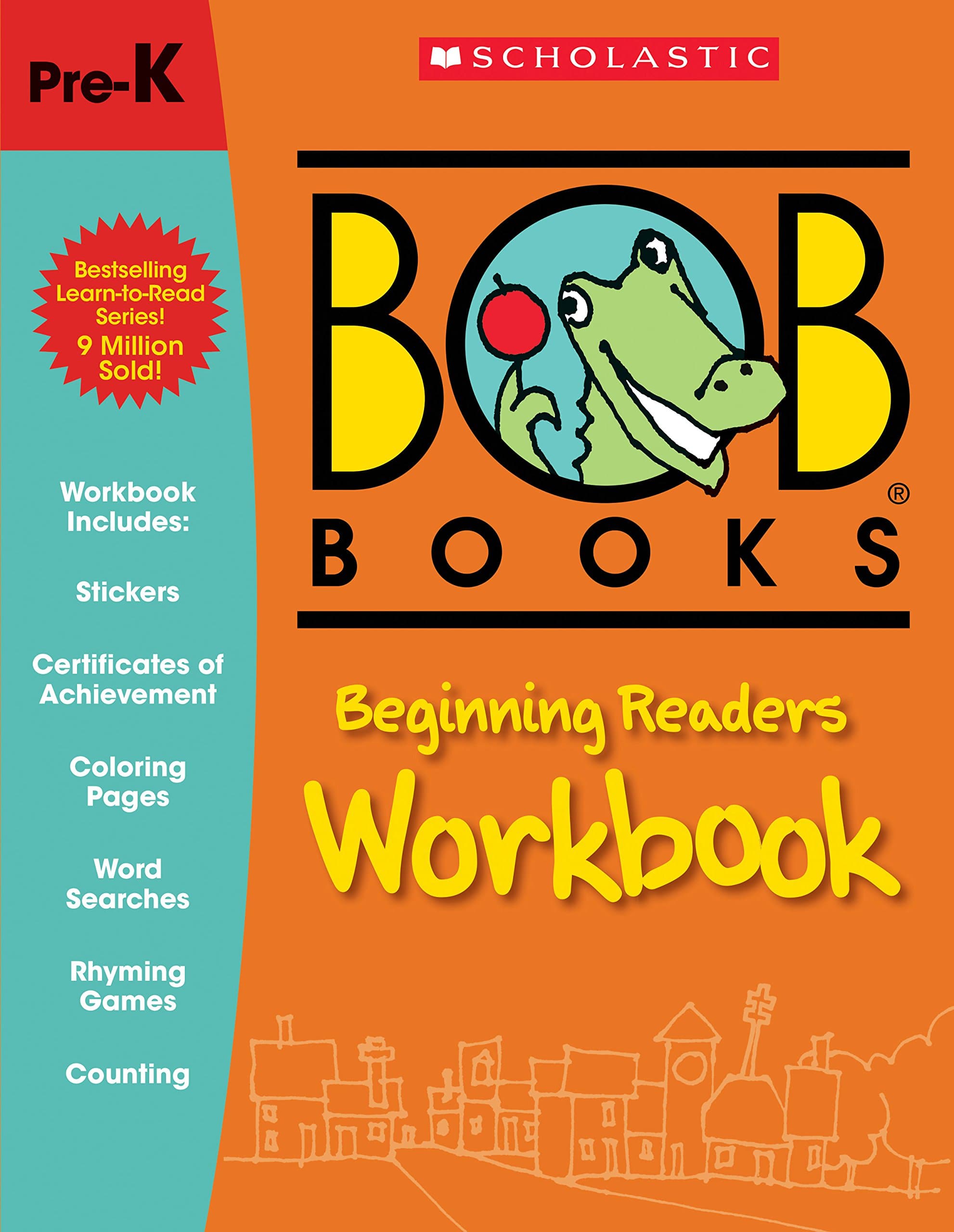 Bob Books - Beginning Readers Workbook | Phonics, Alphabet, Writing Practice, Stickers, Ages 3 and up, Pre-K, Kindergarten (Stage 1: Starting to Read)