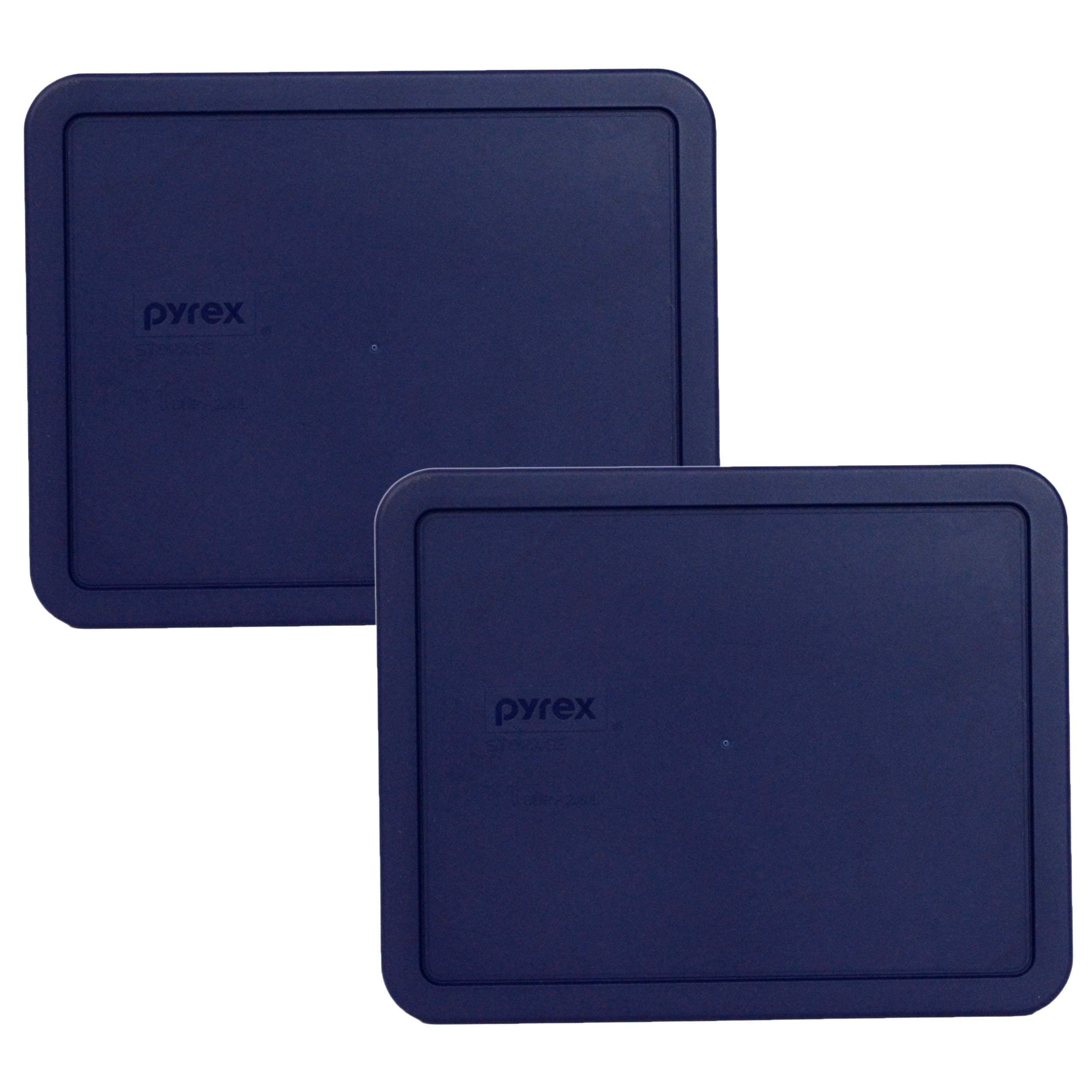 Blue 11-cup Rectangular Plastic Cover (2 Lids)