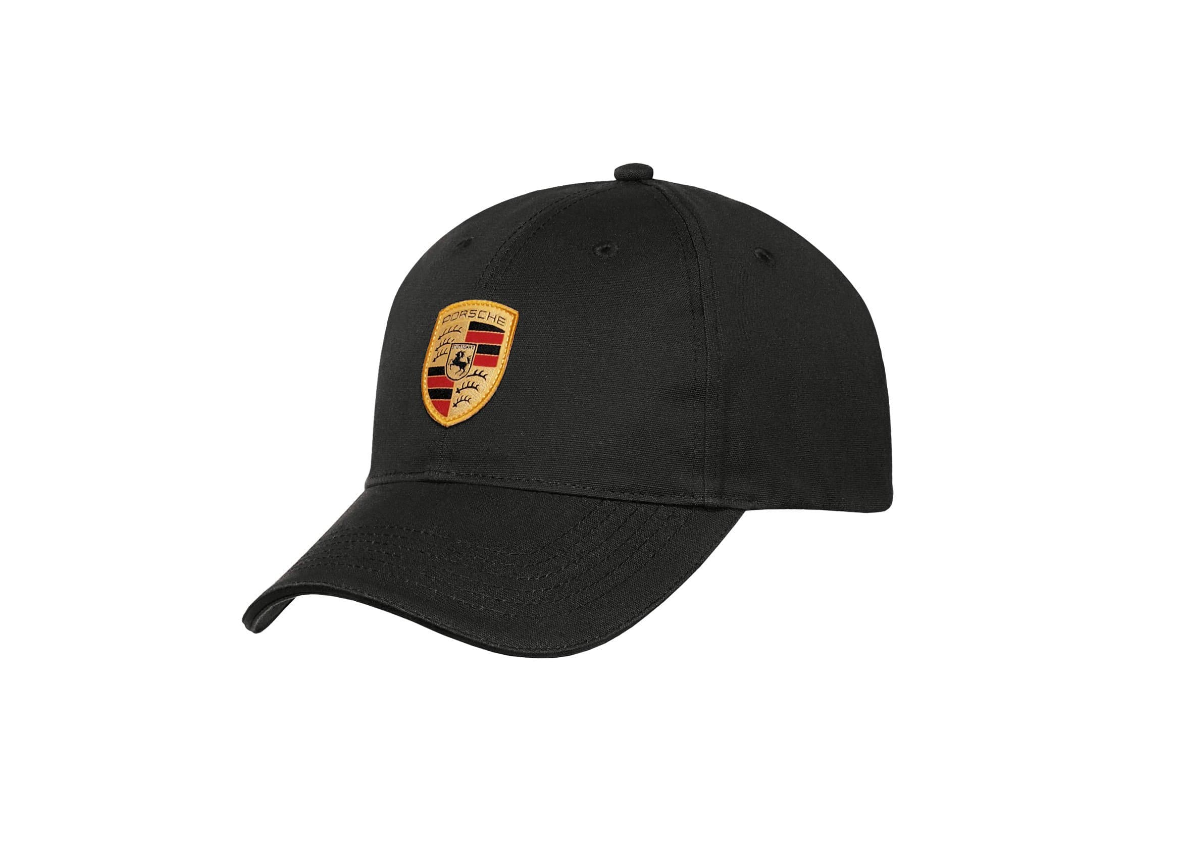 Porsche-Porsche Black Crest Logo Cap