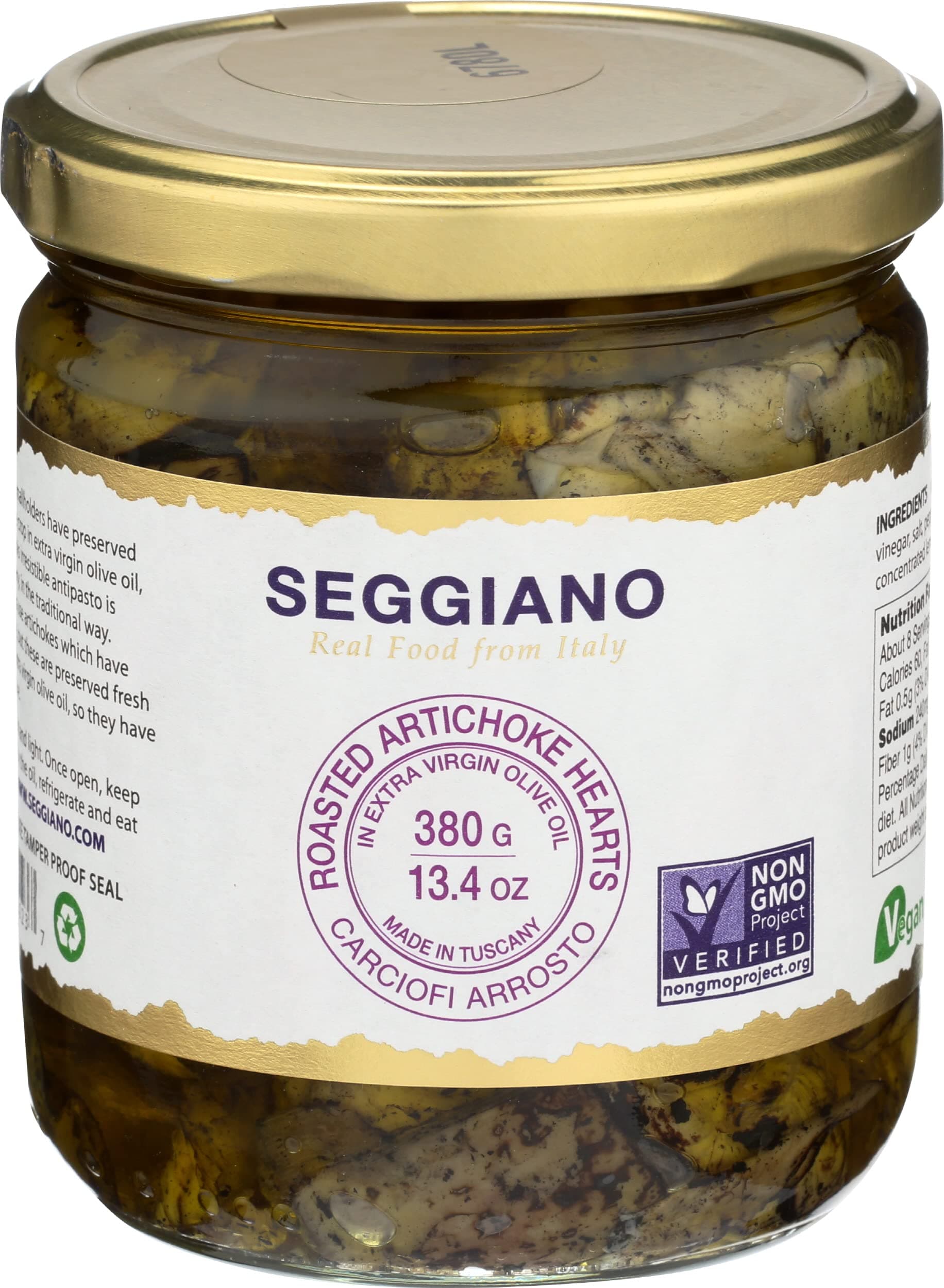SEGGIANO Roasted Artichoke Hearts, 13.4 OZ