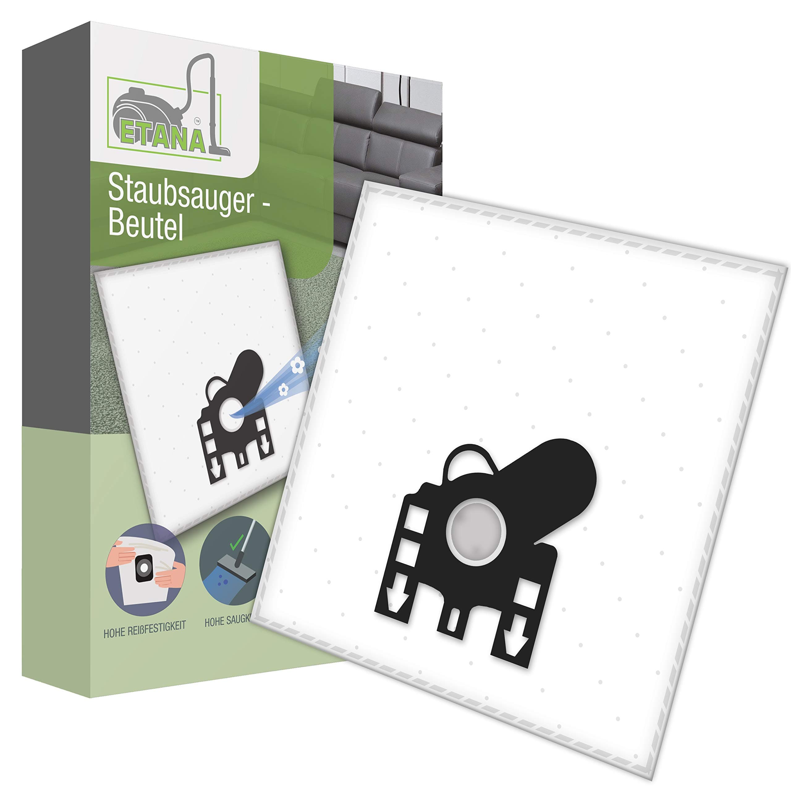 Etana vacuum cleaner bags suitable for Miele S771 Tango Black I S 771 Tango Black Edition 2000 Watt - 10 dust bags