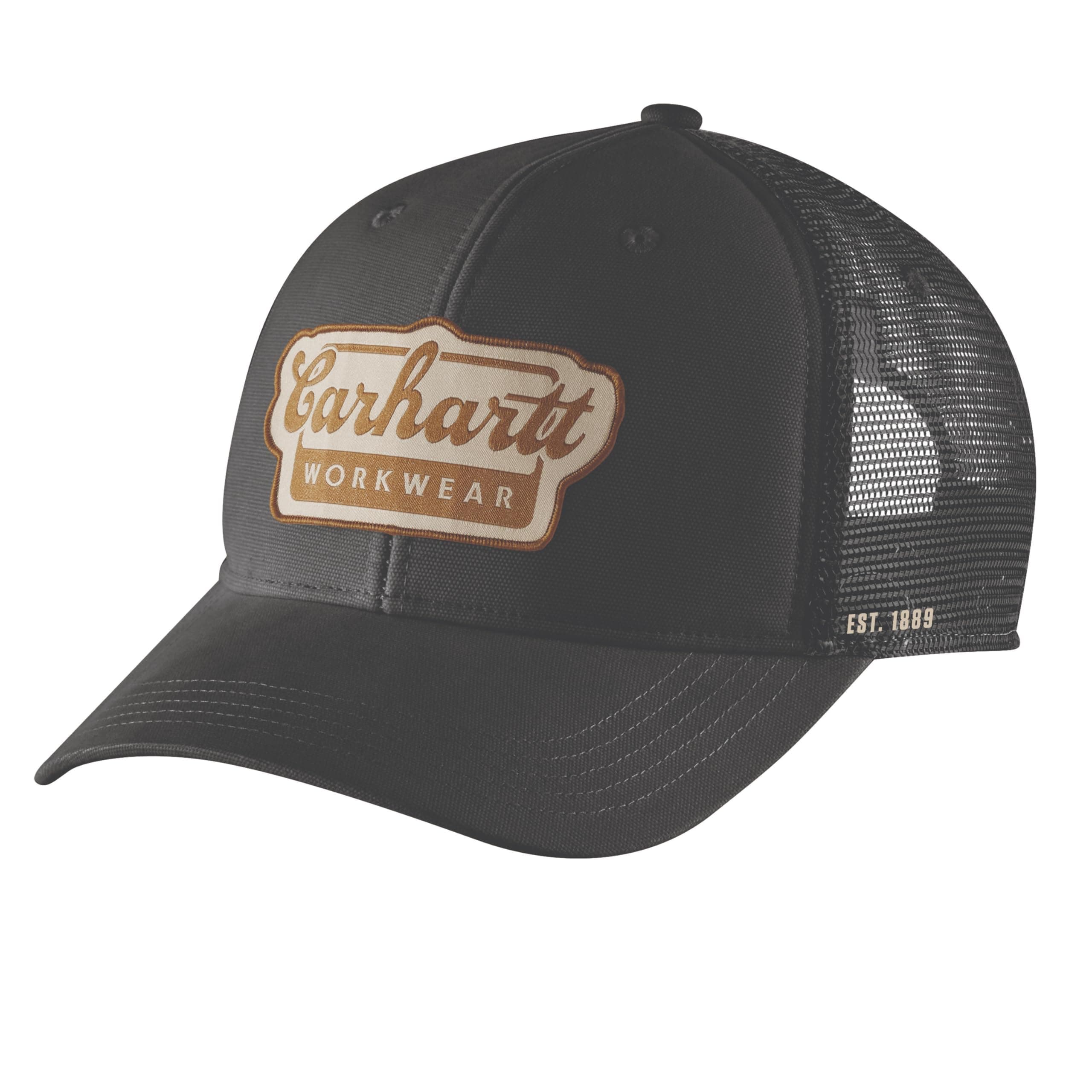 Men's Rugged Flex Twill Mesh-Back Script Patch Cap