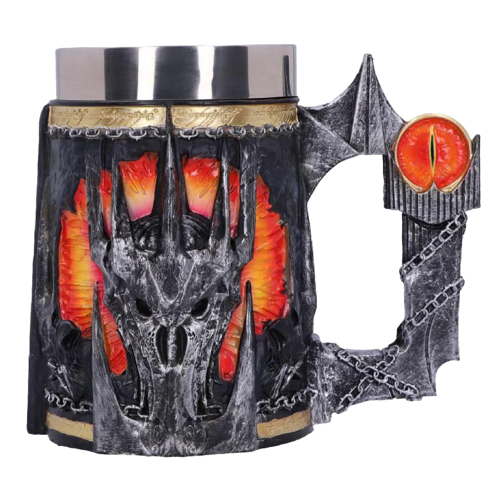 Nemesis Now Lord of the Rings Tankard, Hand-Painted Resin Mug, Officially Licensed Collectible, 15.5cm - Sauron