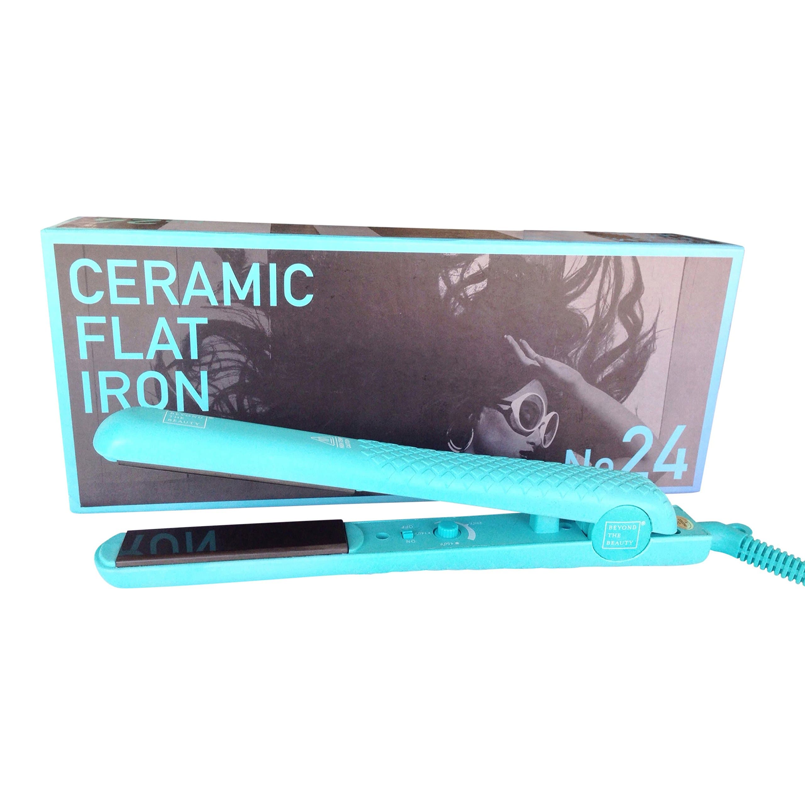 Beyond The Beauty 1.25'' Ceramic Hair Straighteners (Turquoise)