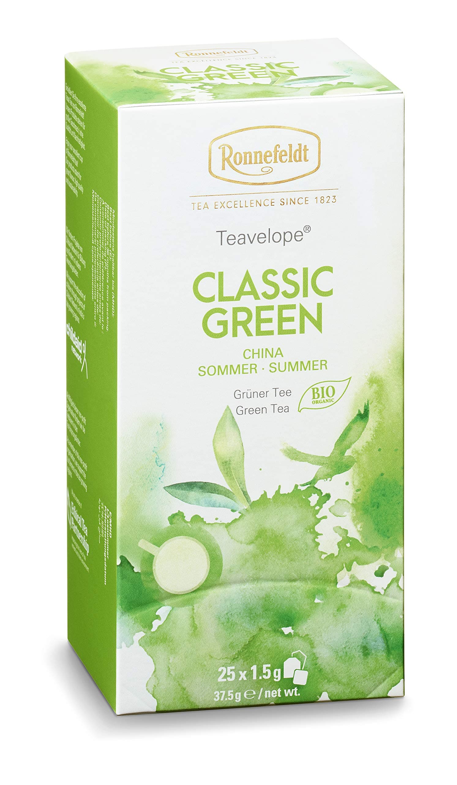 CASA DE TÉ CHI Y CO Green Tea Bags, 25 Count, Green