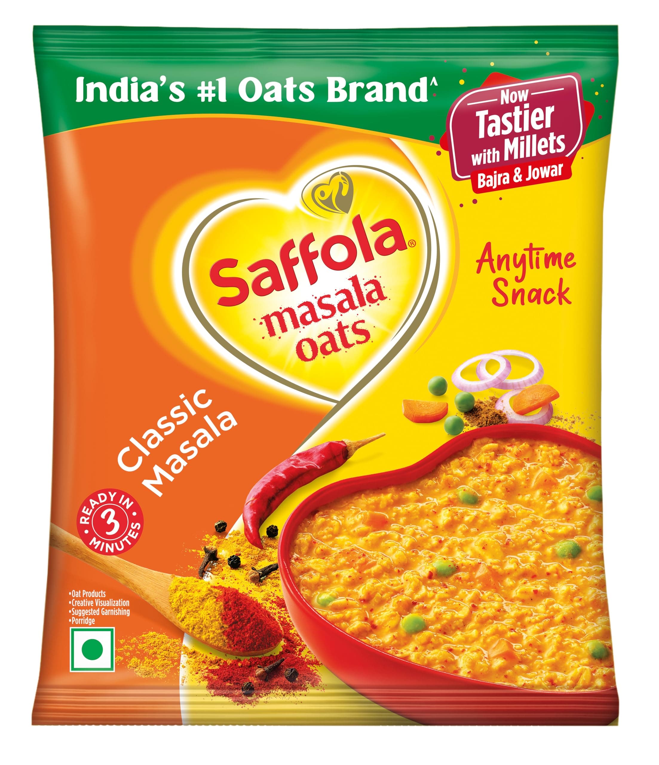 Masala Oats, Tasty Evening Snack, Healthy Snack, Classic Masala, 38G
