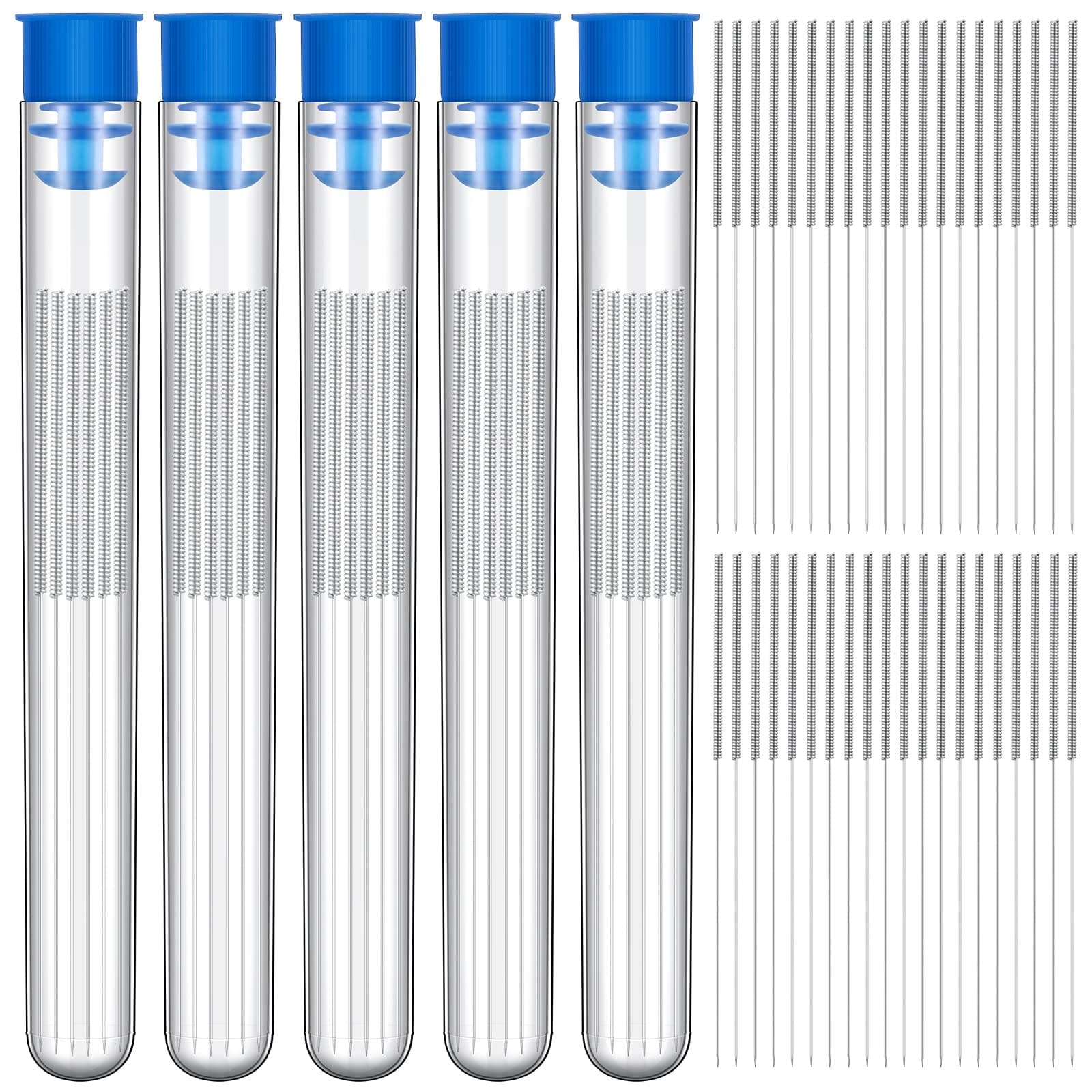 100 Pieces 3D Printer Nozzle Cleaning Needle Kit 0.4 mm Stainless Steel Nozzle Cleaning Needles 3D Printer Nozzle Cleaner for 3D Printer Accessory