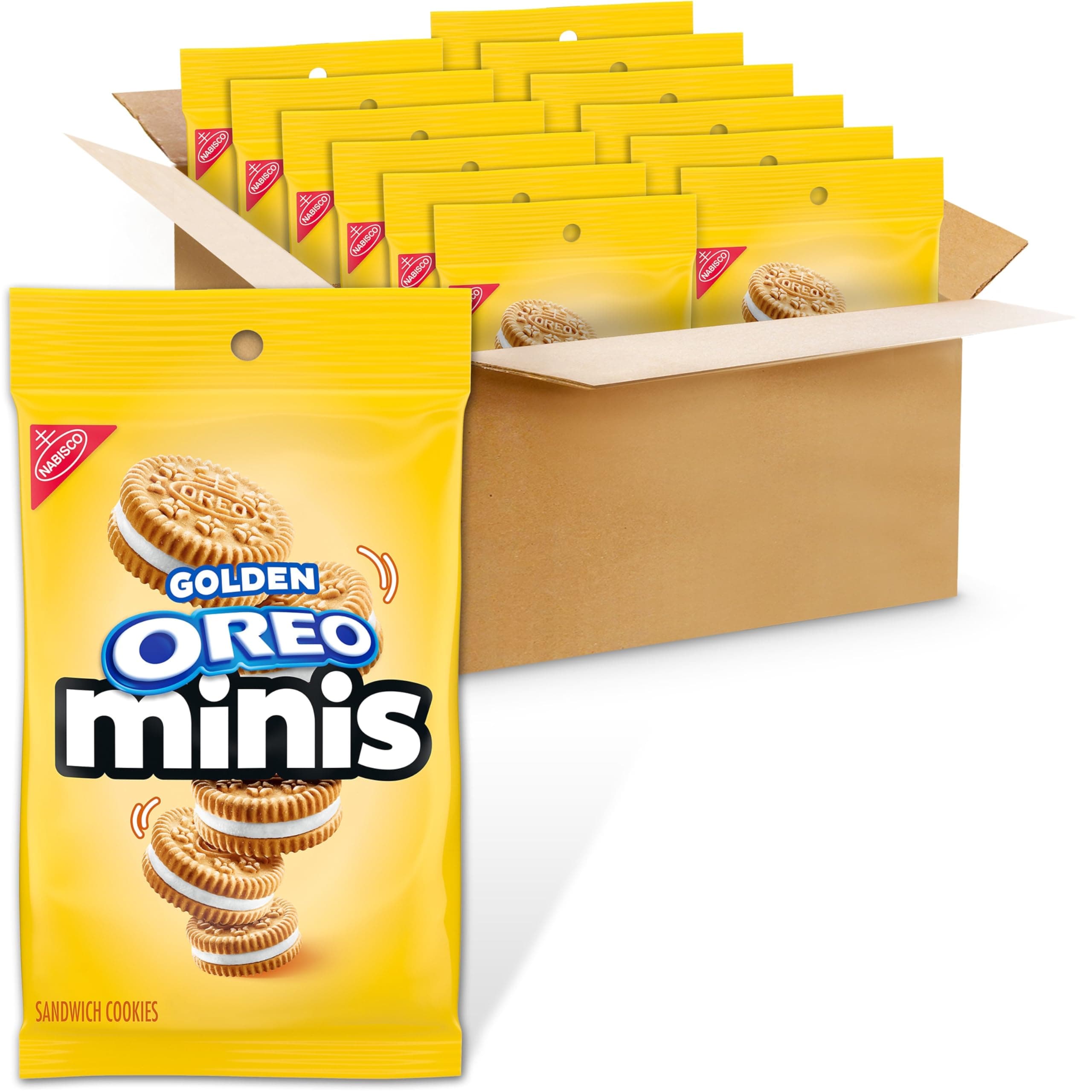 Minis Golden Sandwich Cookies, 12 - 3 oz Bags