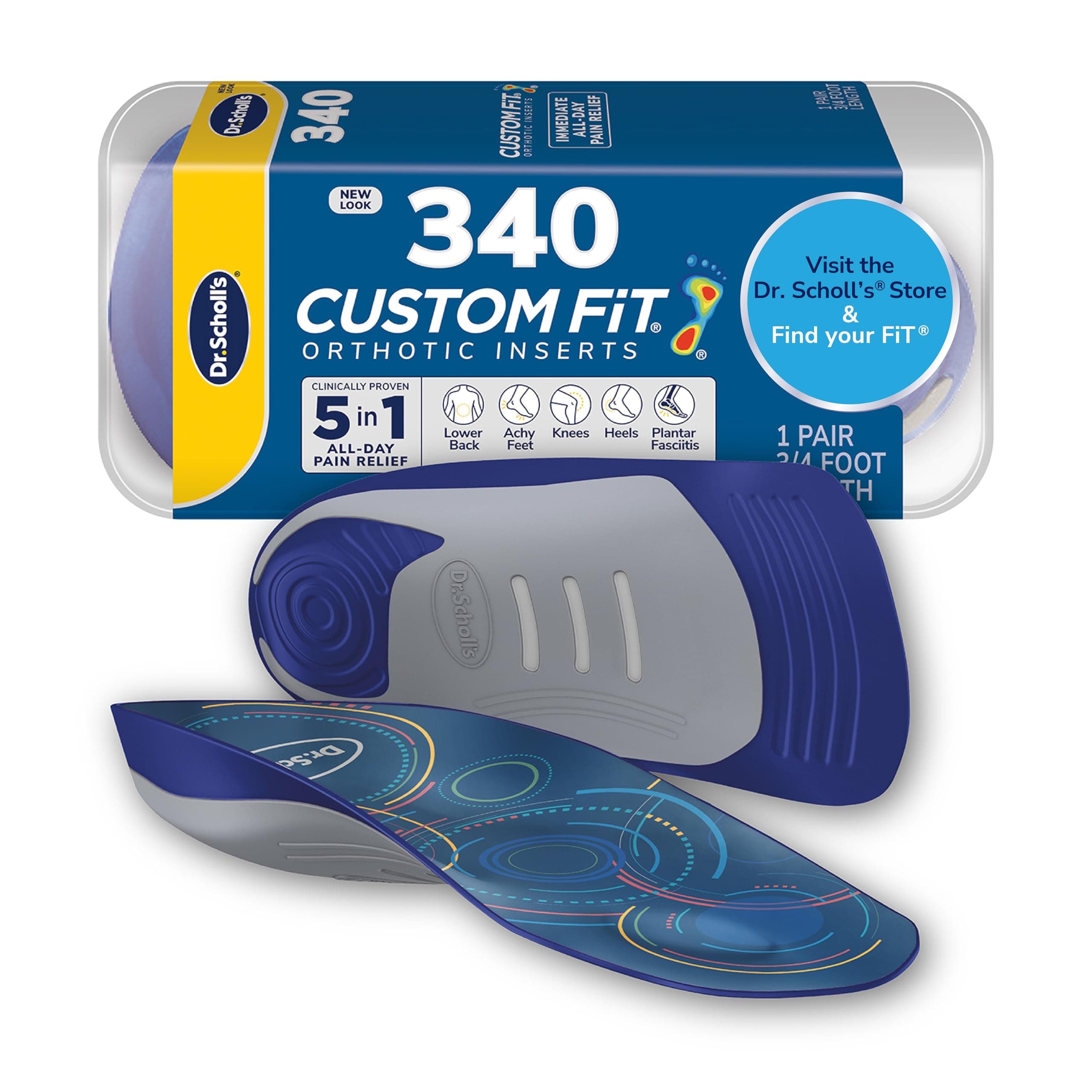 Dr. Scholl's Custom Fit Orthotic Inserts CF 340