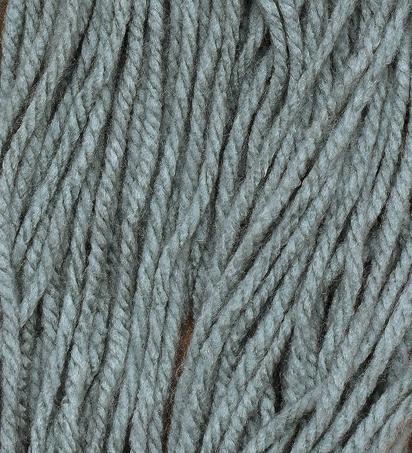 Ganga Knitting Yarn Thick Chunky Wool, Motu Thick Yarn Steel Grey 300 gm Best Used with Knitting Needles, Crochet Needles Wool Yarn for Knitting - cji