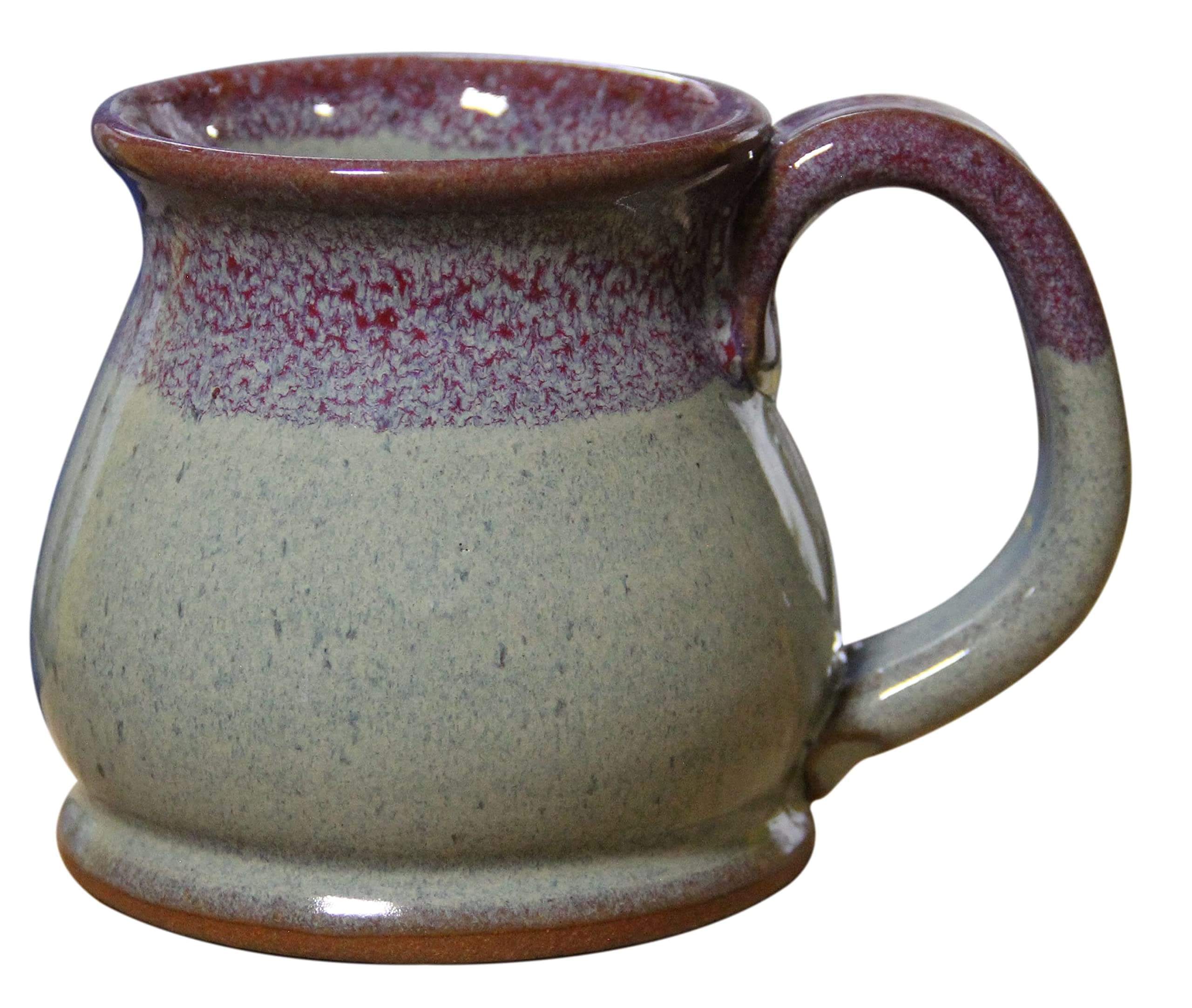 SHS Collection USA Handmade 12oz Coffee Mug Potbelly (Amethyst Horizon)