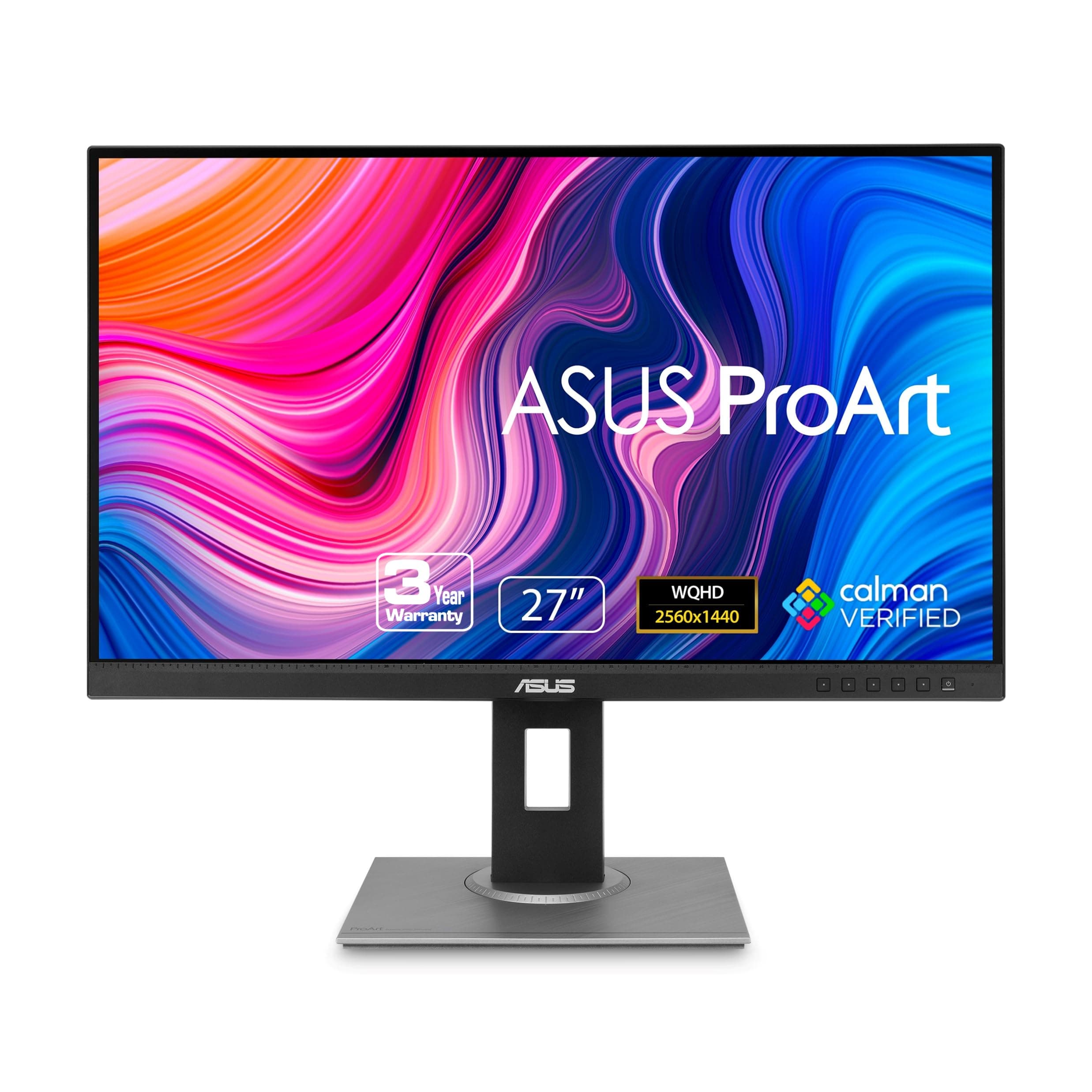 Proart Display PA278QV WQHD, 27 Inch (68.58 Cm) 2560 X 1440 Pixels Monitor, 100% Srgb/Rec. 709, E < 2, IPS, Displayport Hdmi Dvi-D Mini Dp, Calman Verified, Eye Care, Anti-Glare (Black)