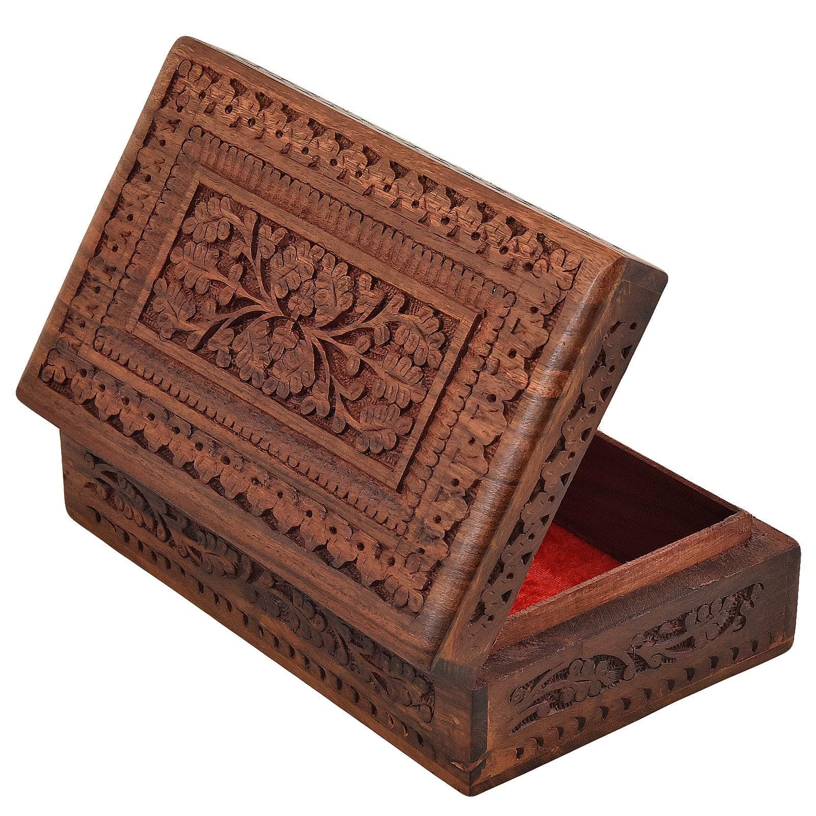 Fine Craft India Wooden Jewellery Jewel Boxes Storage Box Organizer Gift Box for Women Necklace Earring Set Bangles Churi Holder