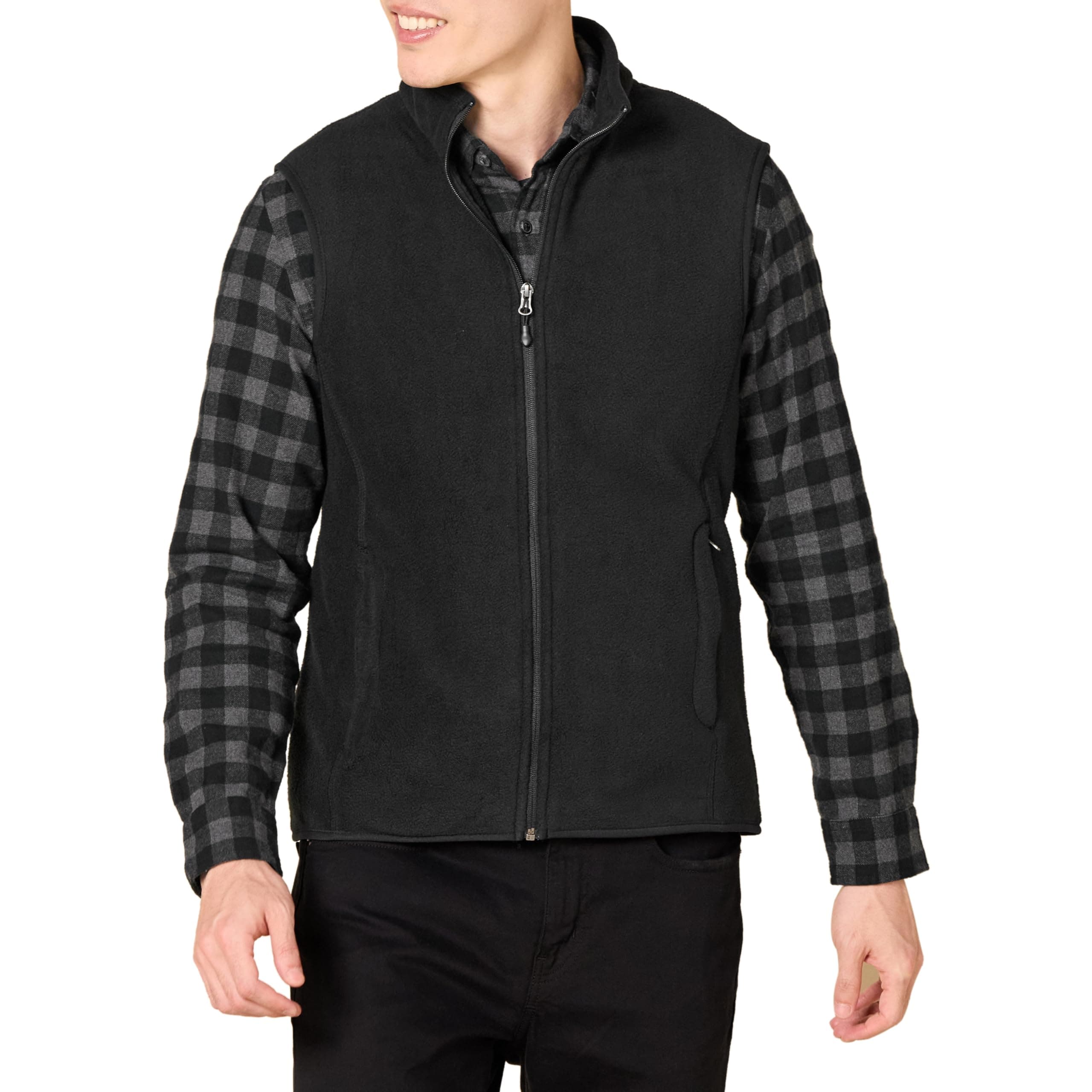 Men's Full-Zip Polar Fleece Vest (Available in Big & Tall)