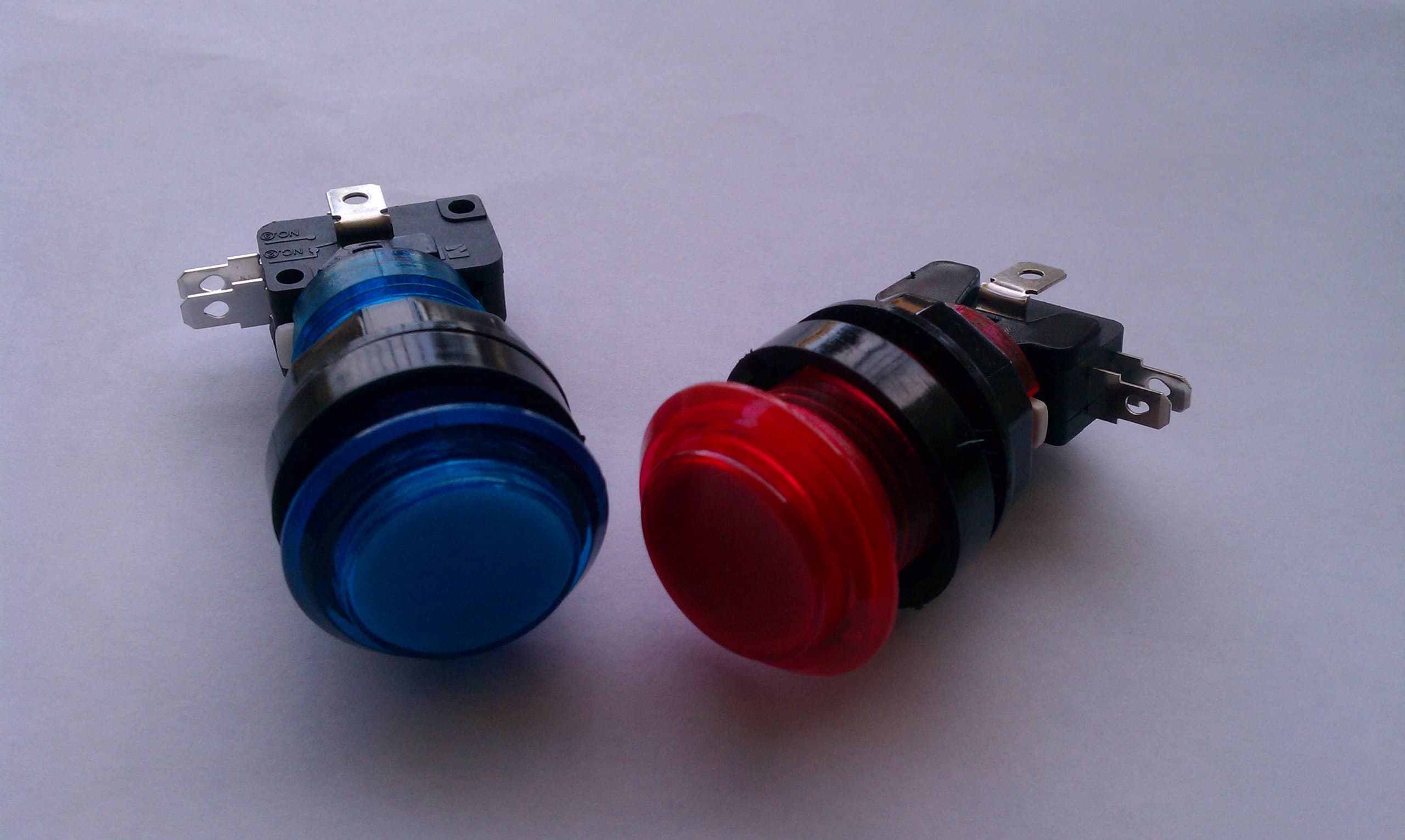 LED Pushbutton for Arcade/mame/multicade/icade - RED Push Button with Microswitch