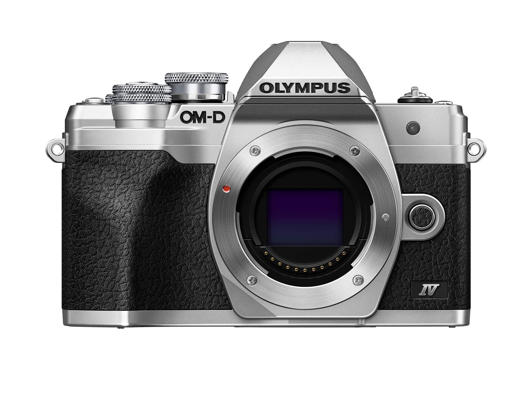 OM SYSTEM OLYMPUS E-M10 Mark IV Silver Micro Four Thirds System Camera 20MP Sensor 5-Axis Image Stabilization 4K Video Wi-Fi