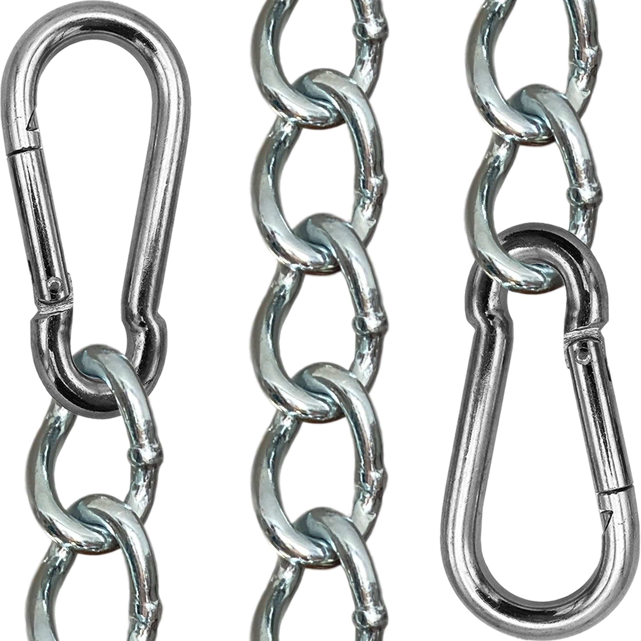 KLIFFHÄNGER Extension Chain for Hanging Chair, Hammock Chair and Hammock with Two Carabiners Various Lengths